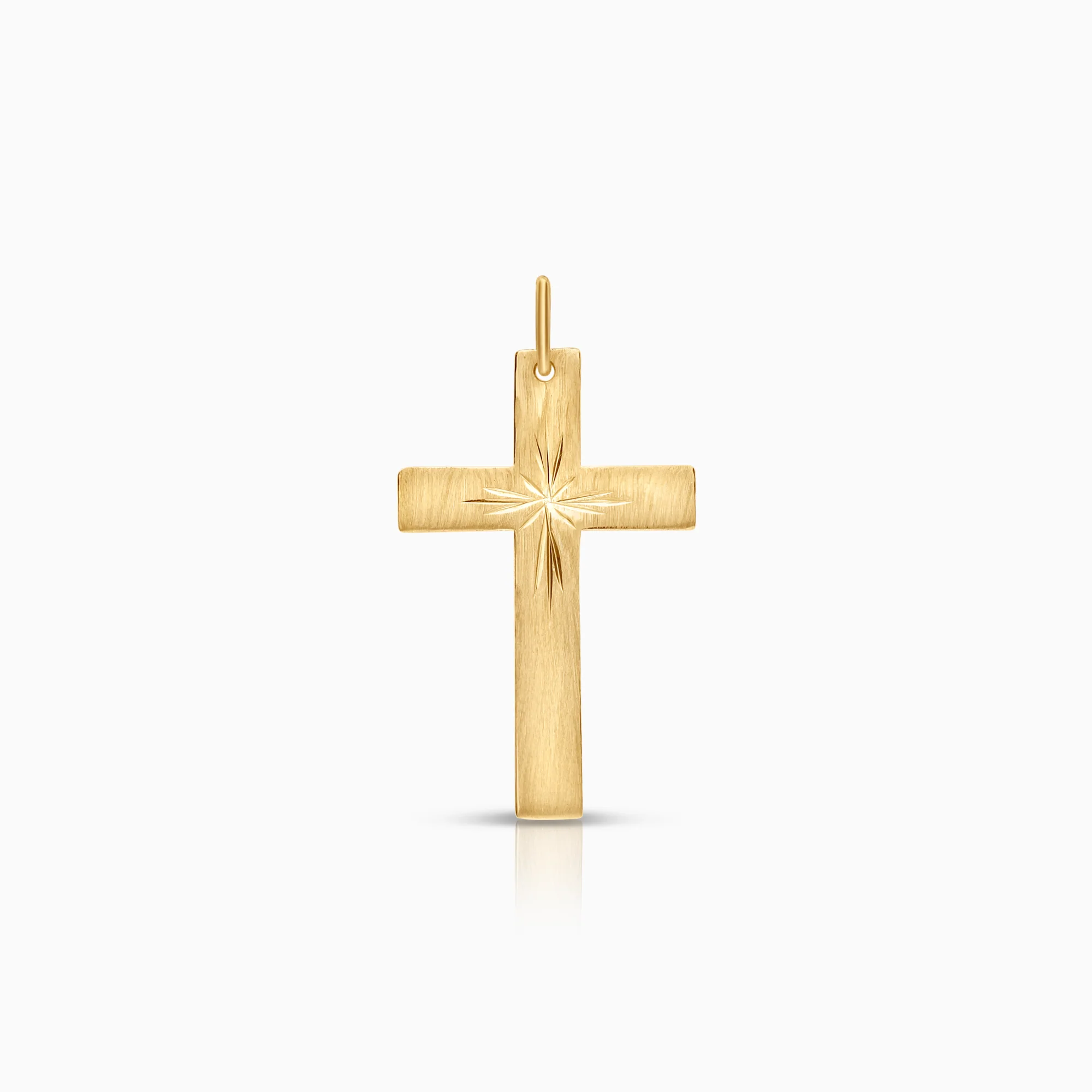 Pendant cross 0.60g 18K gold