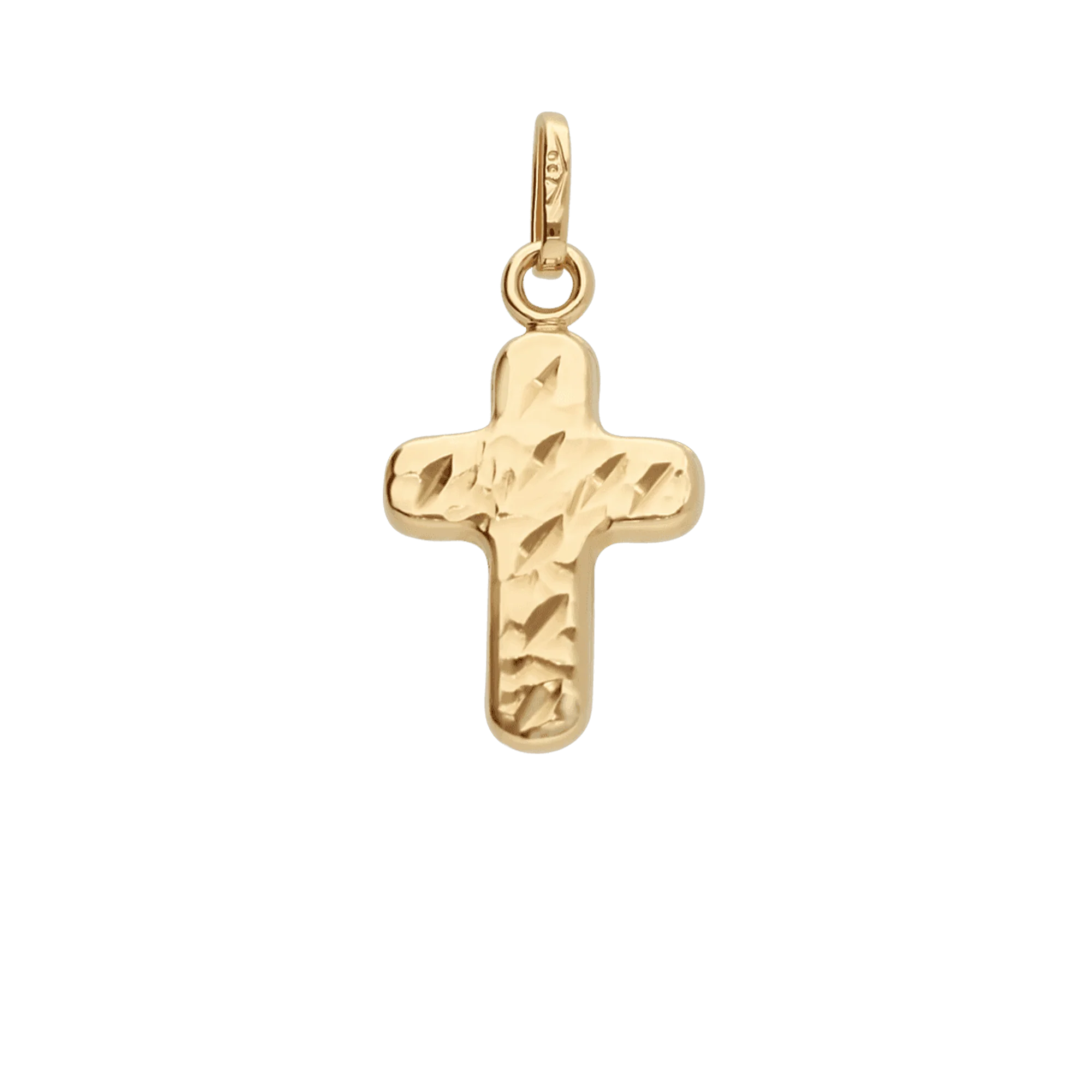 Cross pendant 0.62g 18K gold - Image 2