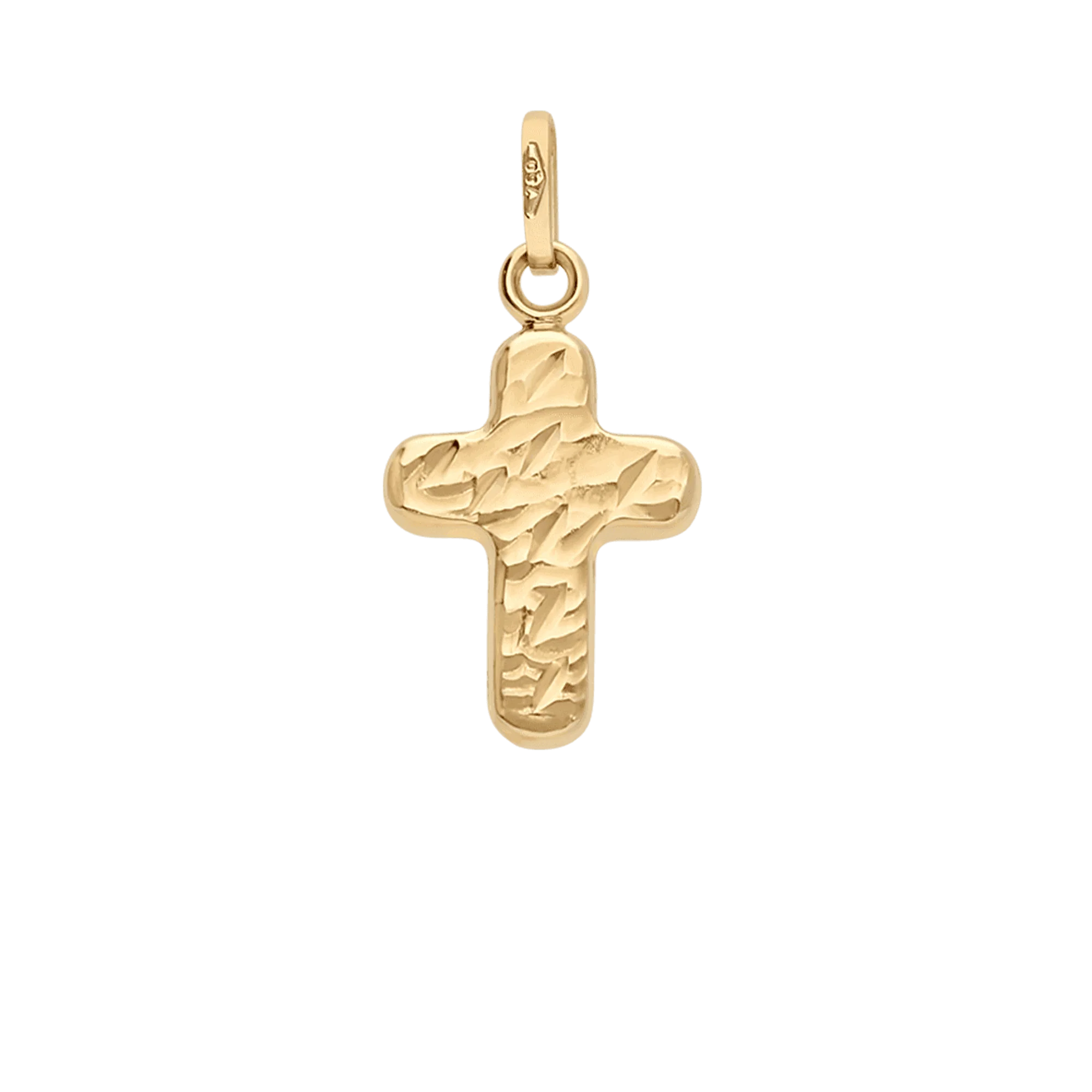 Cross pendant 0.64g 18K gold - Image 2
