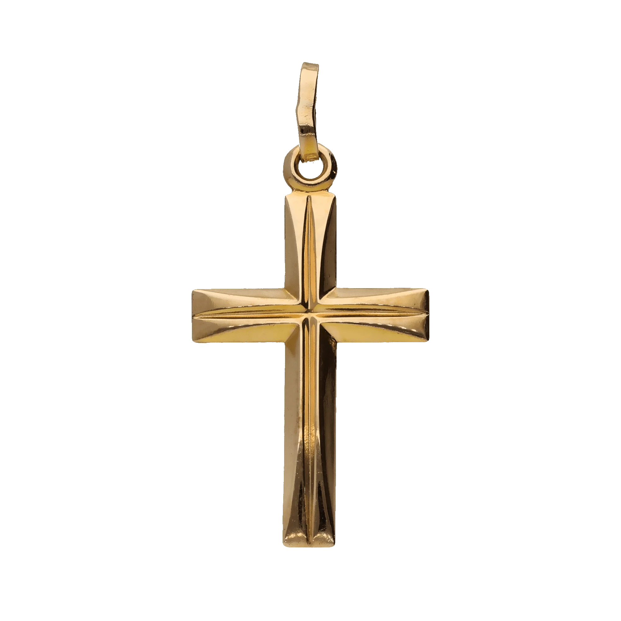 Cross pendant 0.66g 18K gold - Image 2