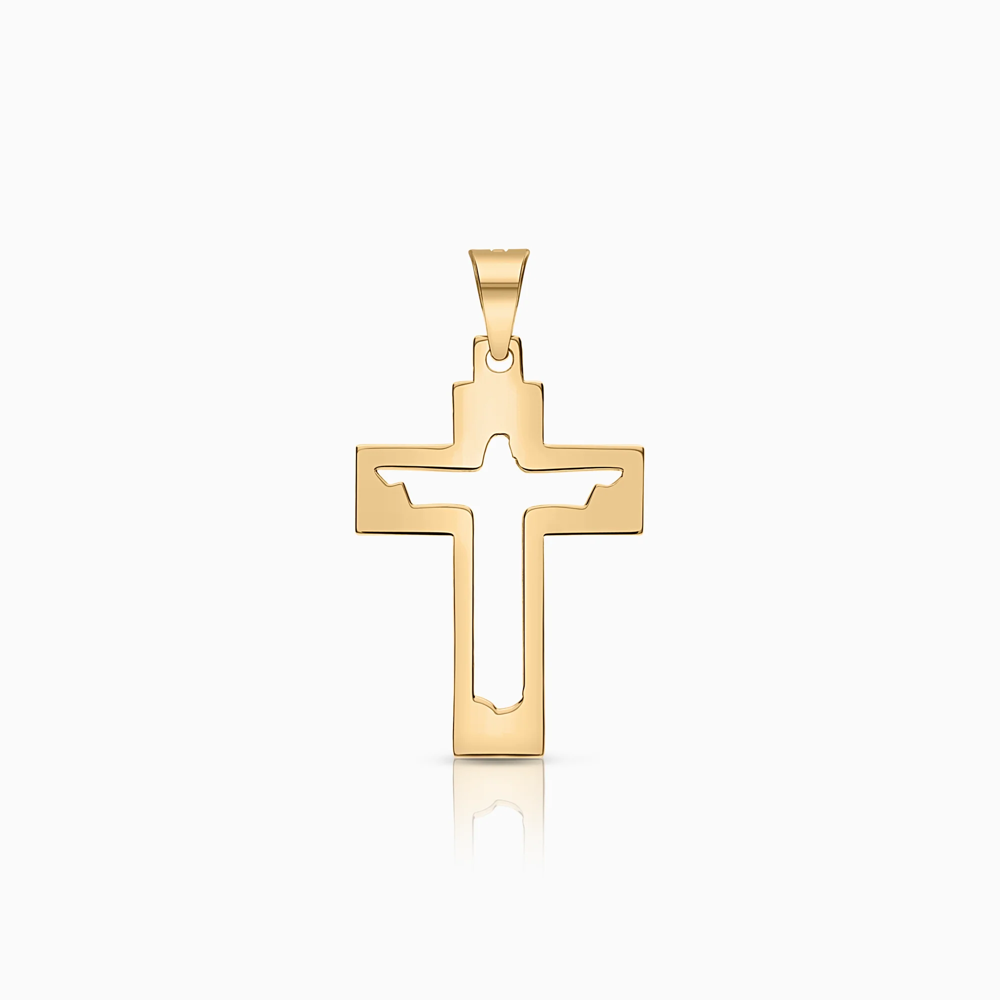 Cross pendant 0.87g 18K gold