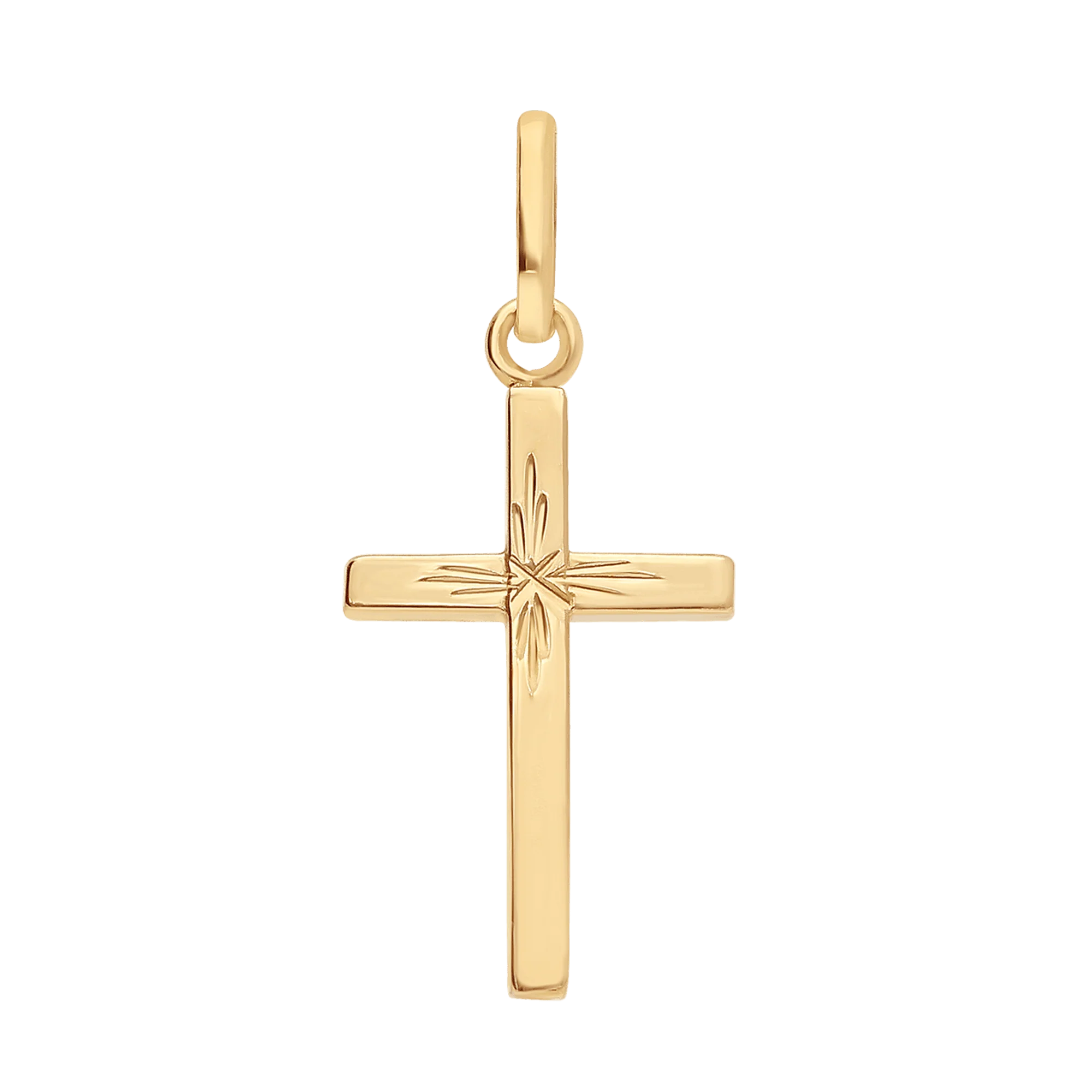 Cross Pendant 0.88g 18K Gold - Image 2