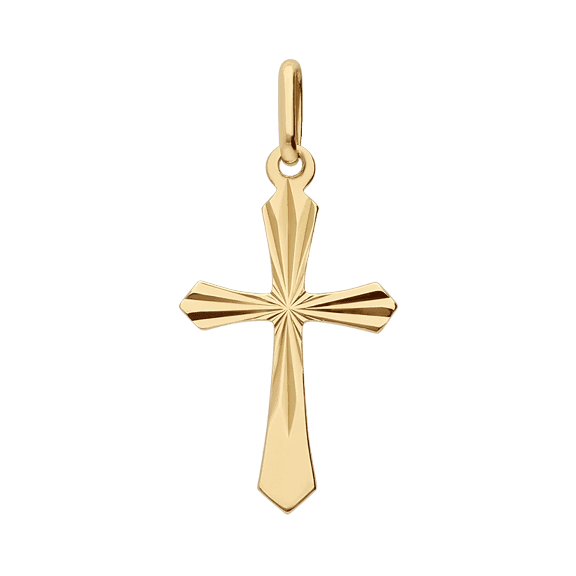 Pendant cross 0.98g 18K gold - Image 2
