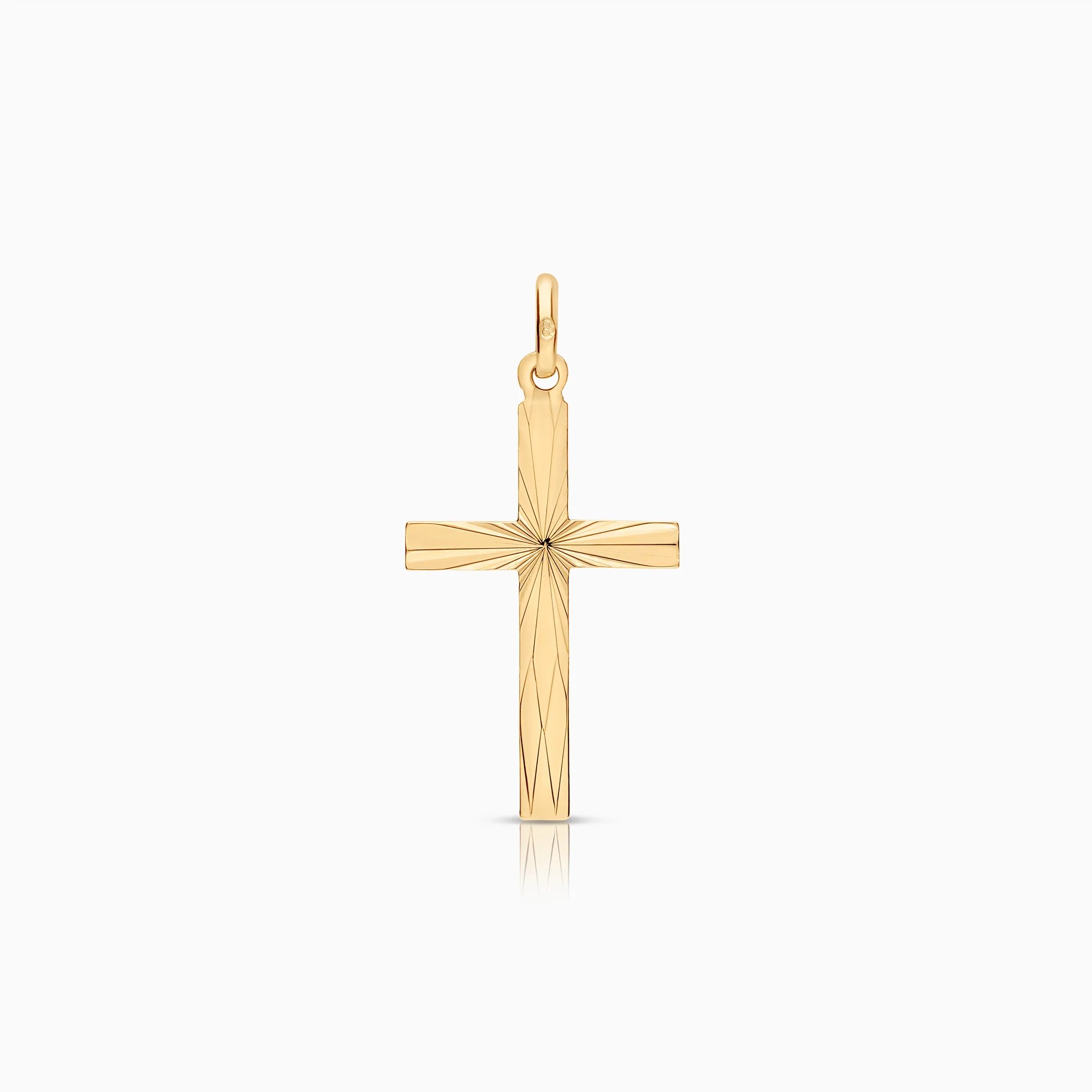Cross pendant 1.00g 18K gold