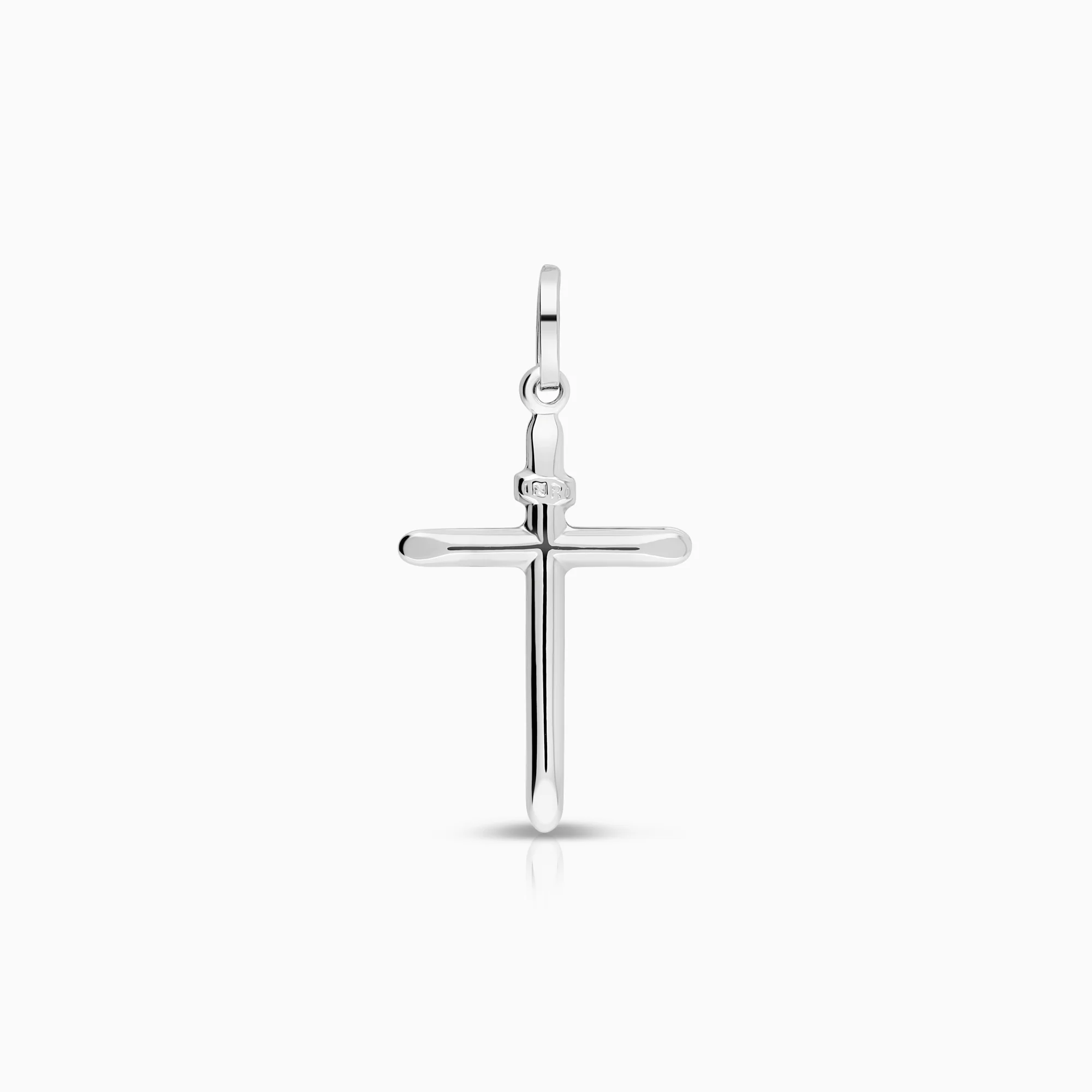 Pendant cross 1.07g 18K white gold
