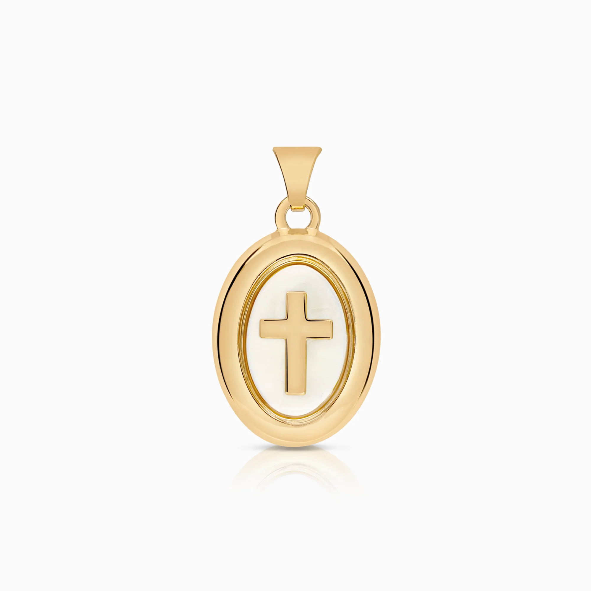 Cross pendant 1.11g 18K gold