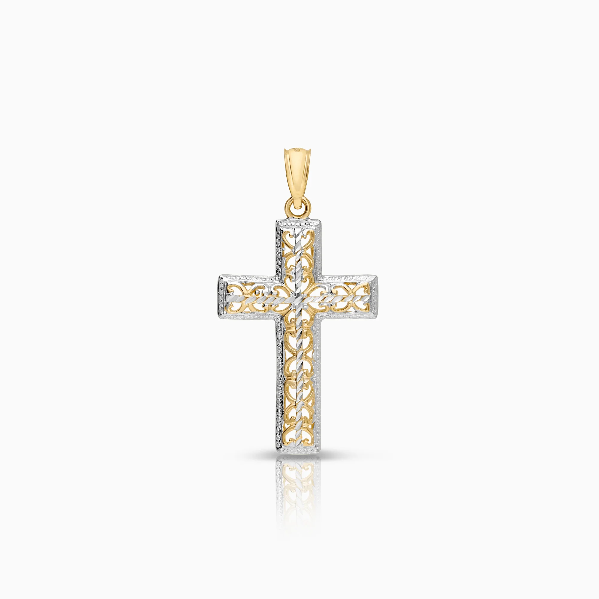 Cross pendant 1.33g 18K gold