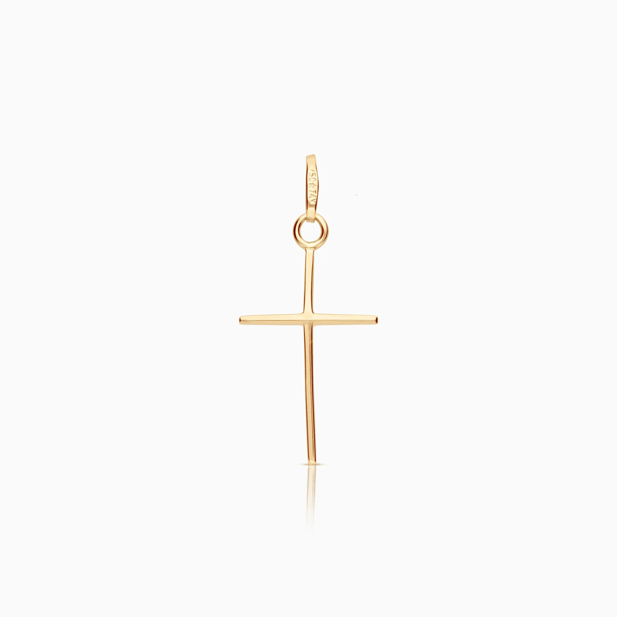 Cross pendant 1.14g 18K gold
