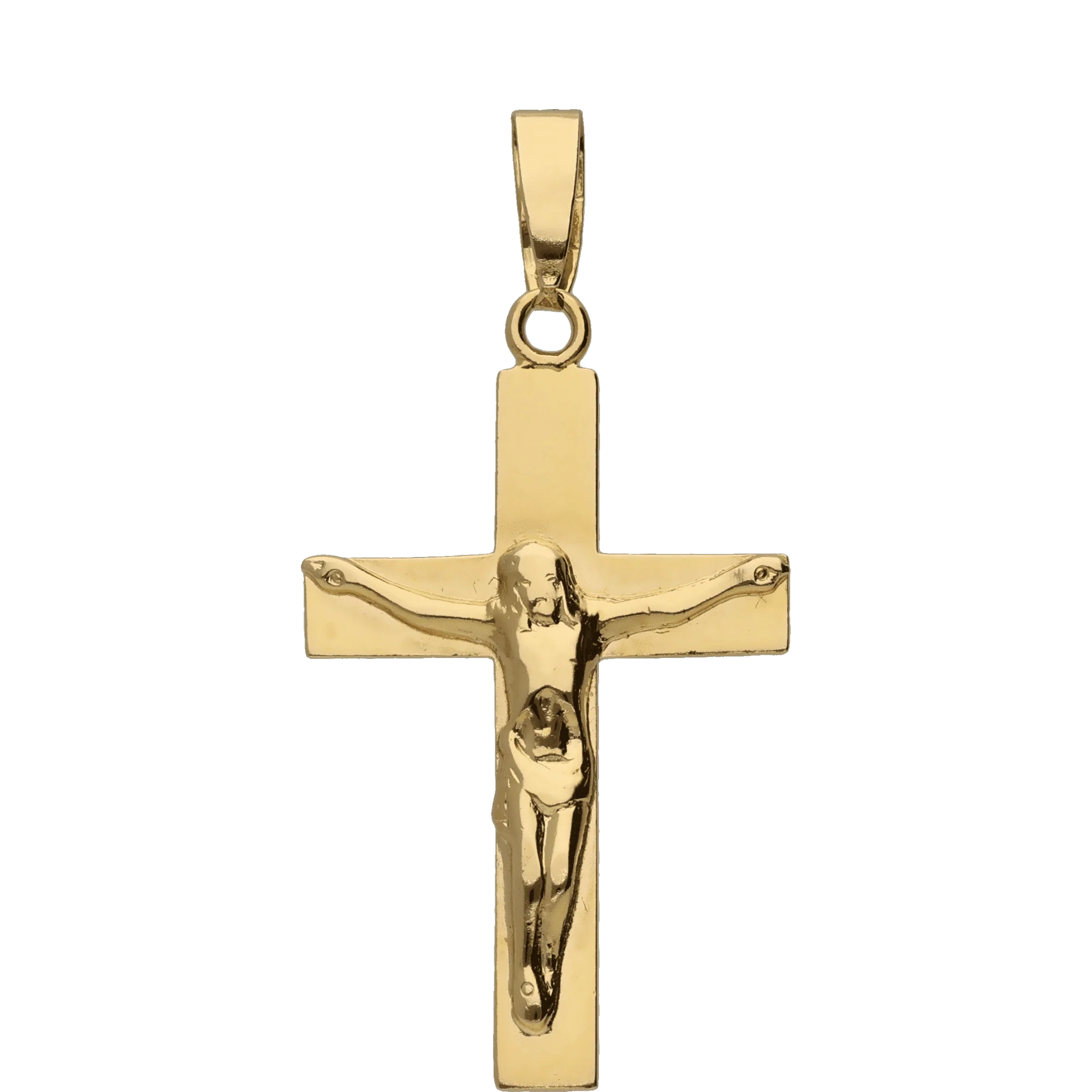 Pendant cross 1.30g 18K gold - Image 2