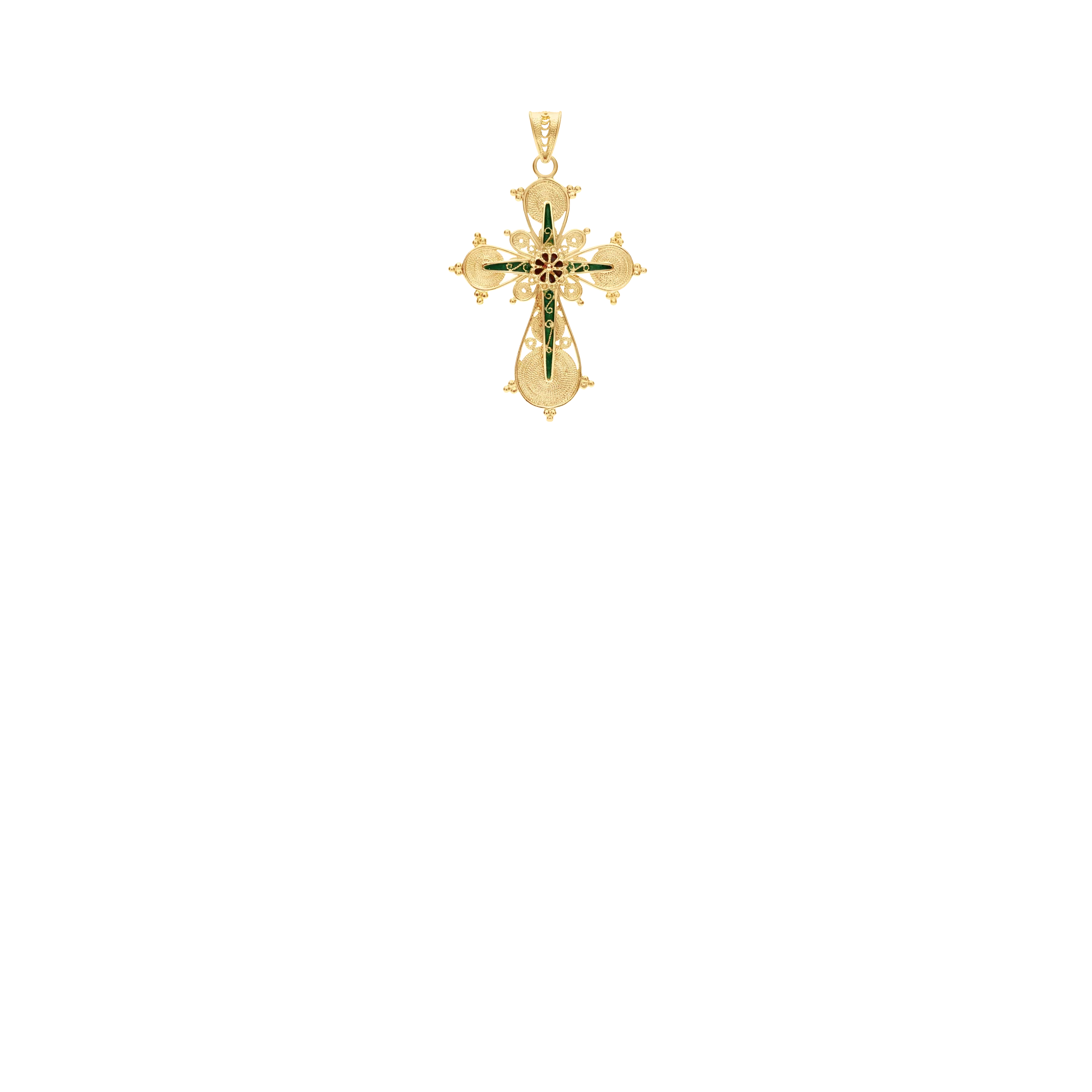 Cross Pendant 3.85g 18K Gold - Image 2