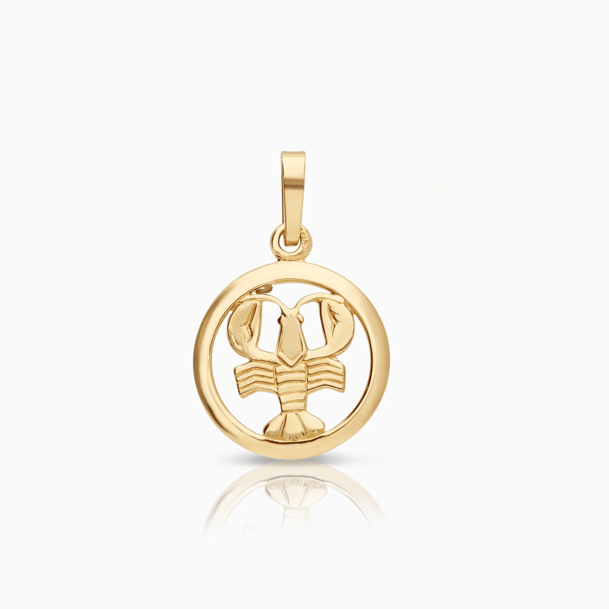 Cancer zodiac pendant 0.98g 18K gold