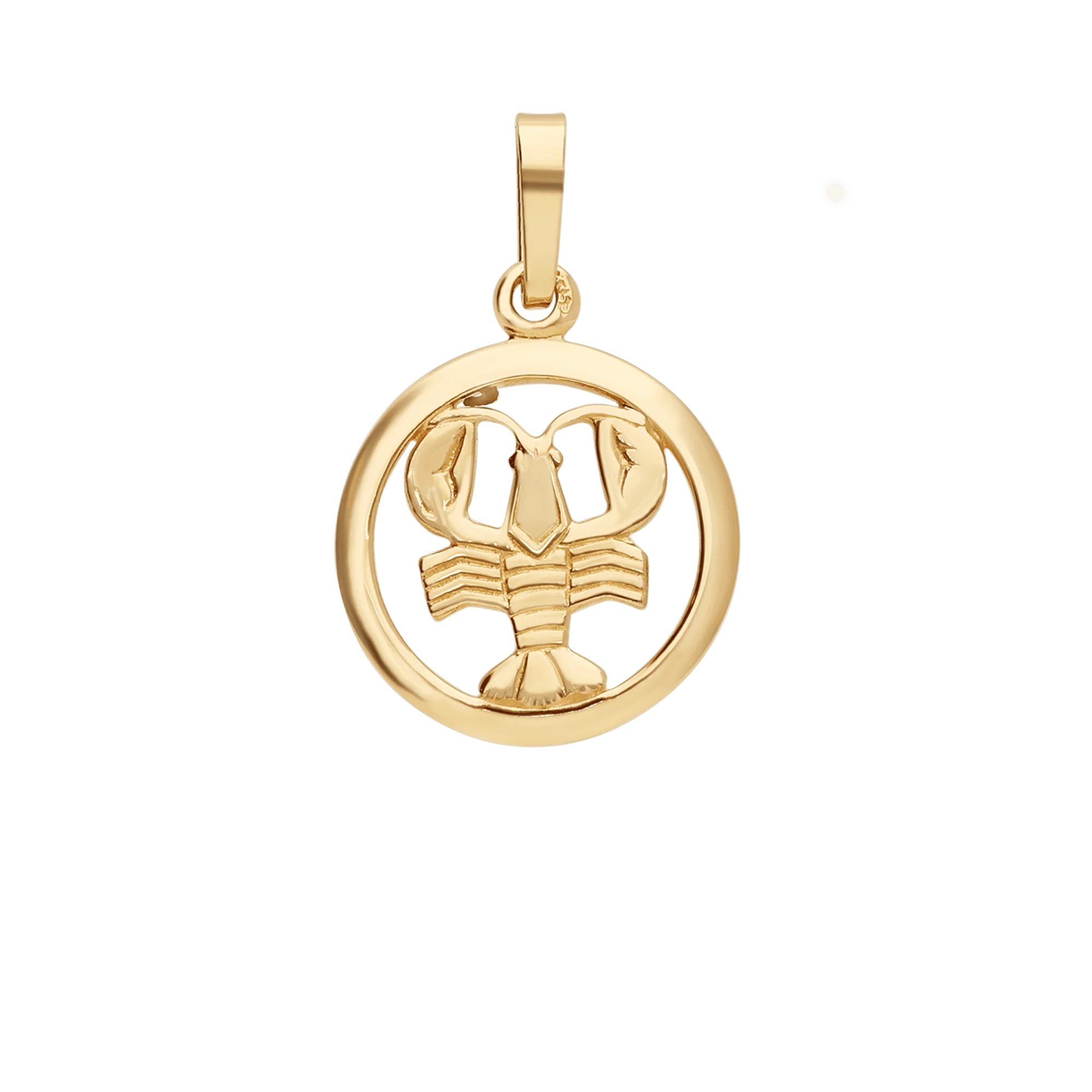 Cancer zodiac pendant 0.98g 18K gold - Image 2