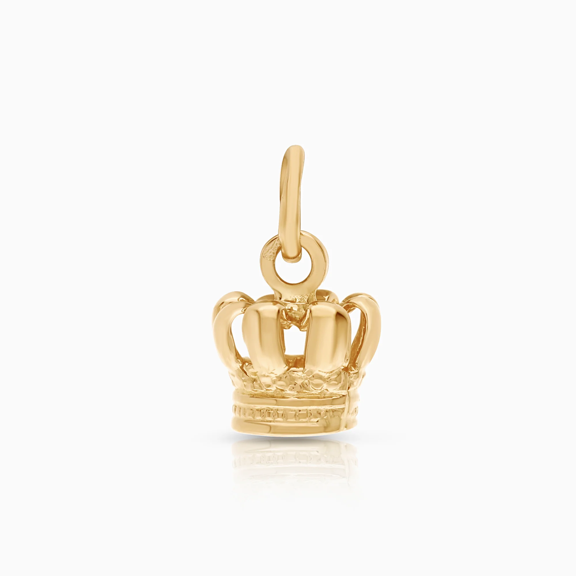 Crown pendant 0.87 g 18K gold