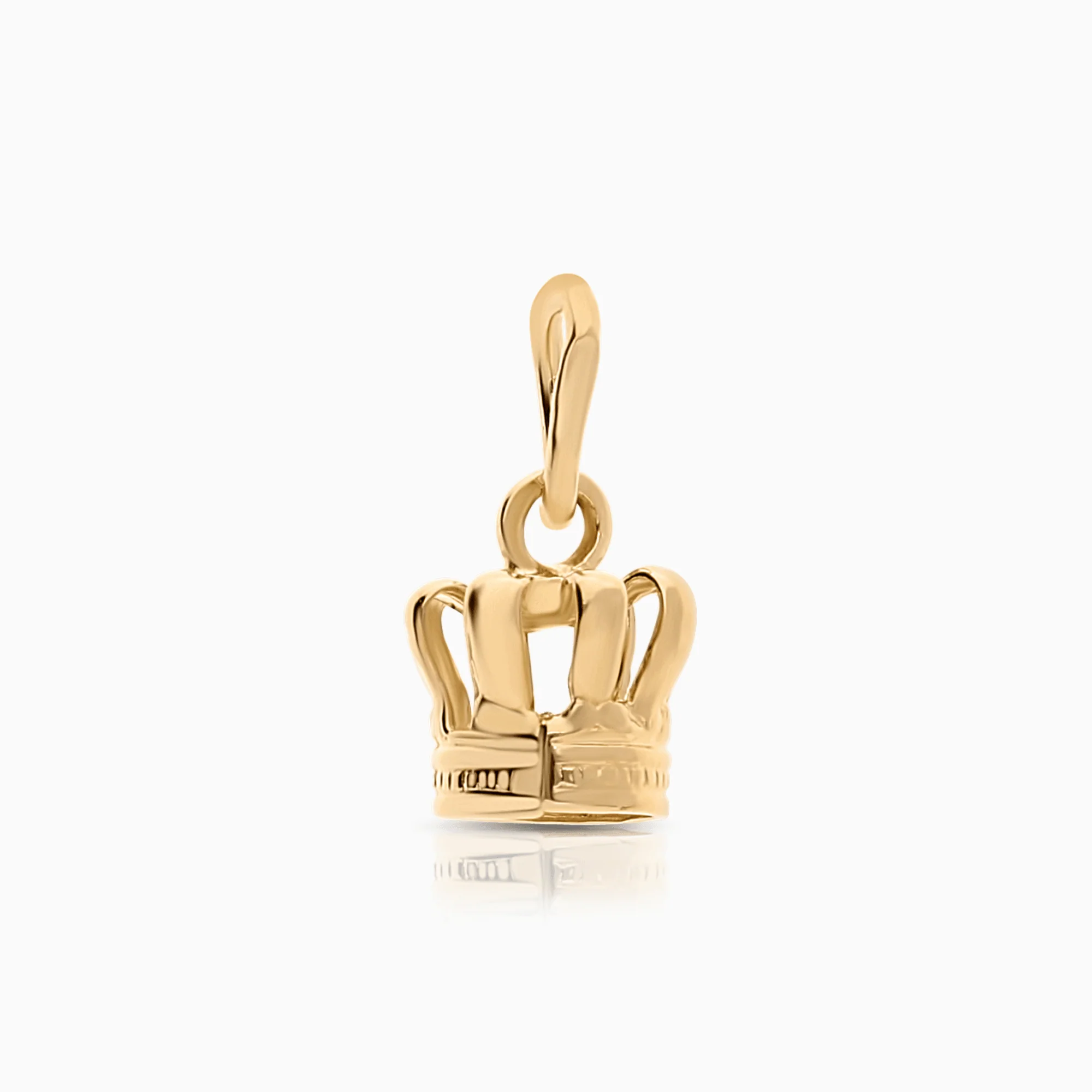 Crown pendant 0.80g 18K gold