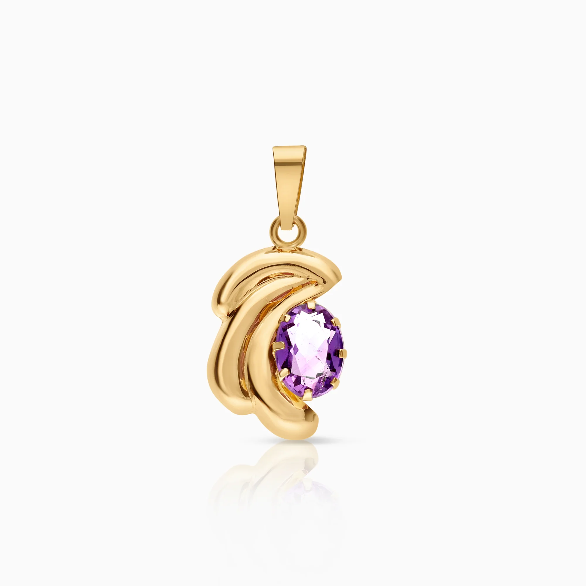 Pendant with amethyst 0.65g 18K gold