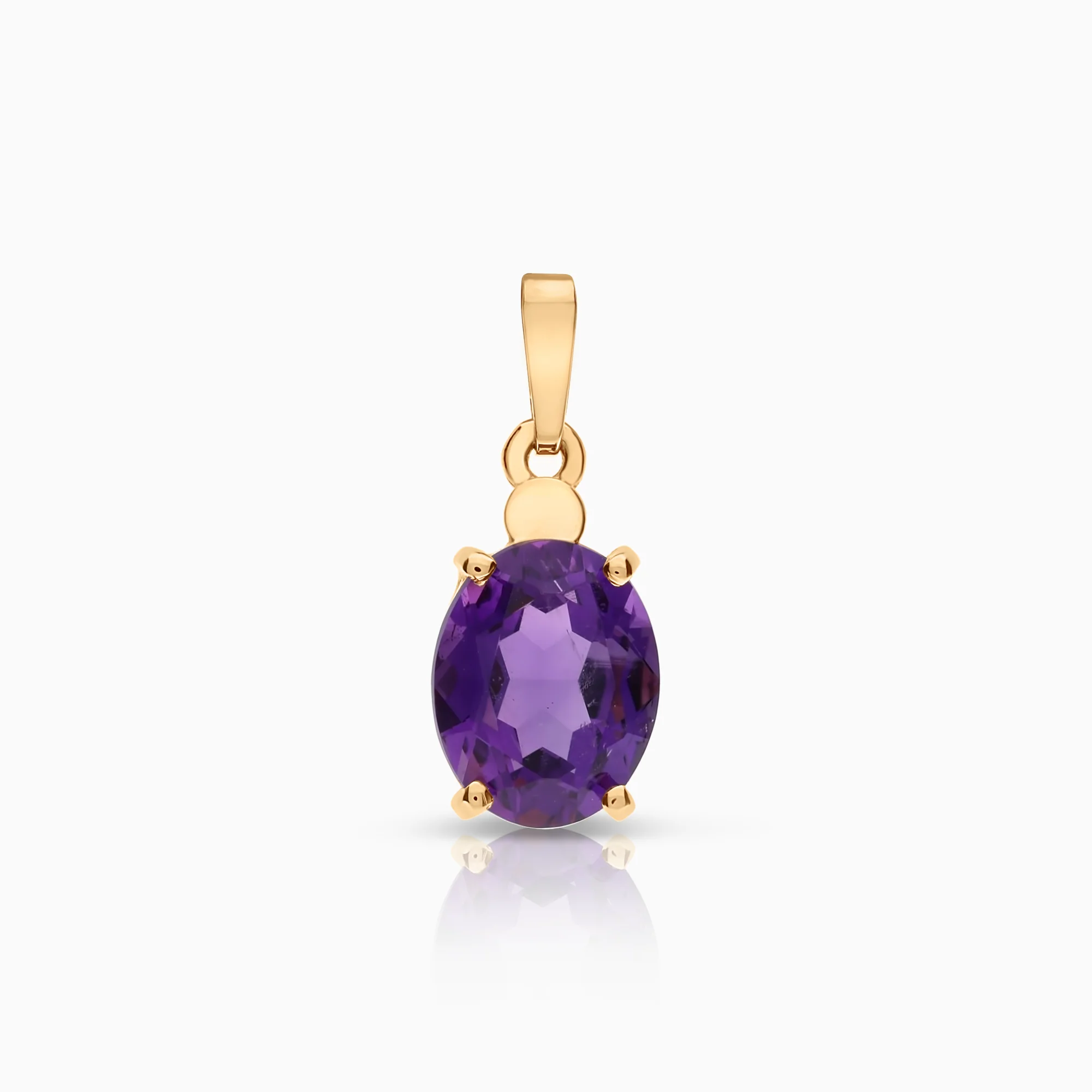 Pendant with amethyst 1.48g 18K gold