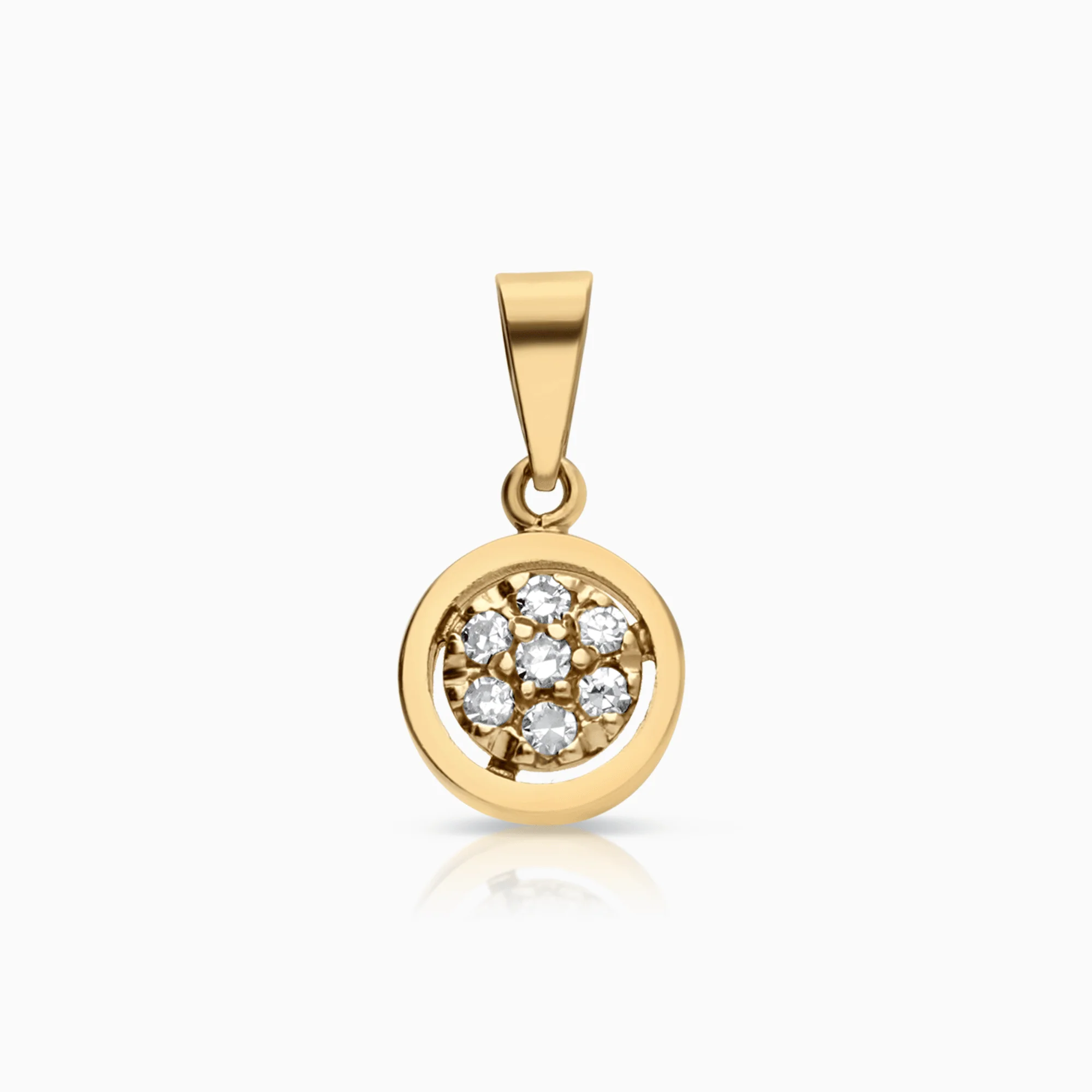 Pendant with diamonds 0.14ct 18K gold