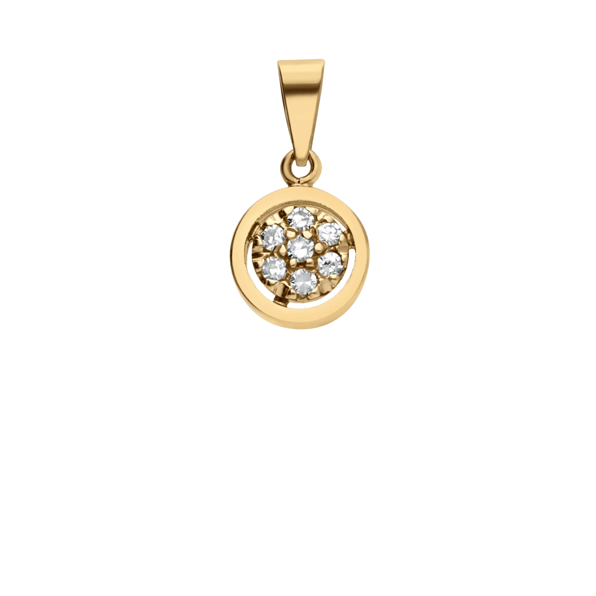 Pendant with diamonds 0.14ct 18K gold - Image 2