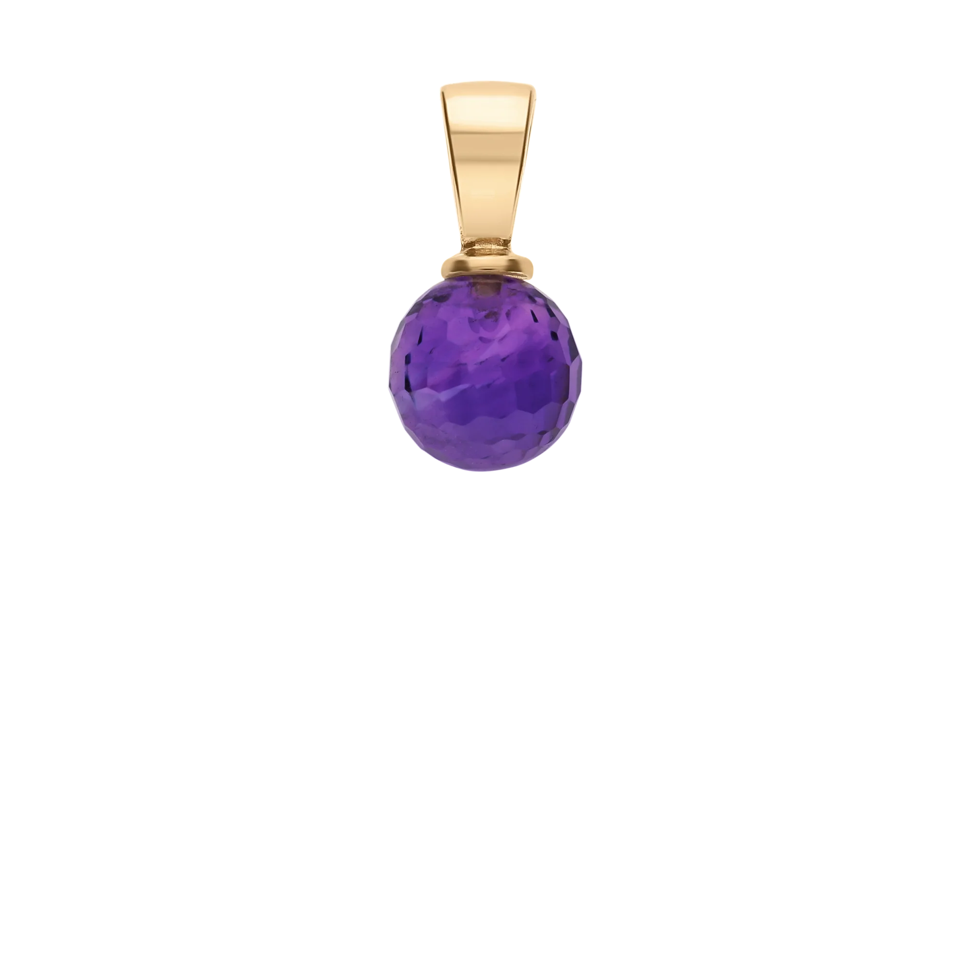 Pendant with purple amethyst 1.38g 18K gold - Image 2