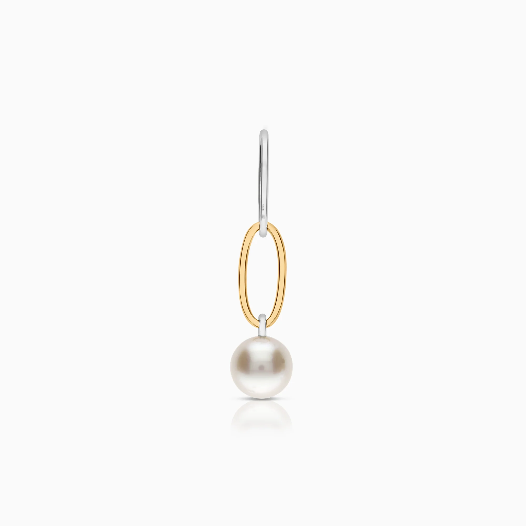 Pendant with pearl 5.34g 18K white/yellow gold