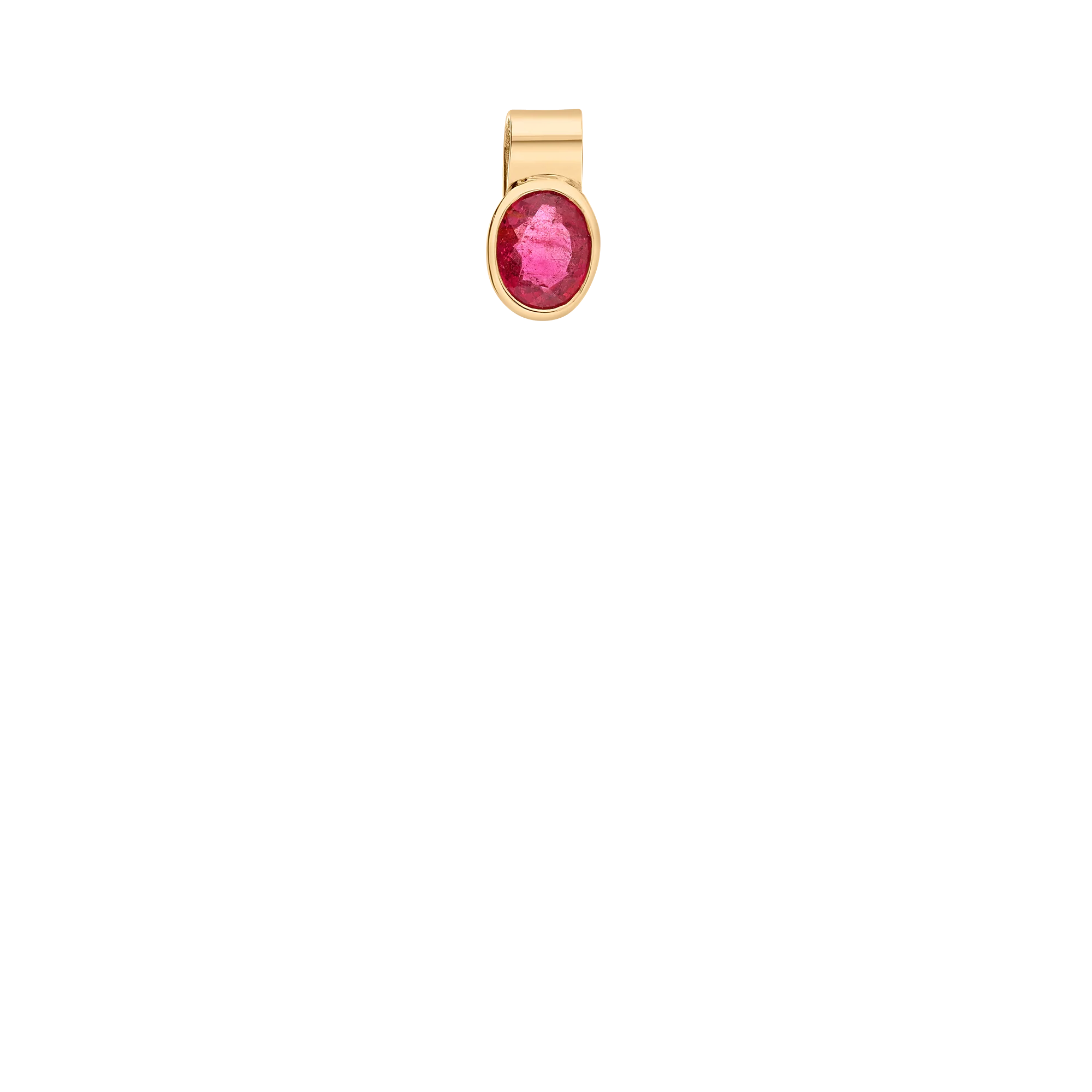 Pendant pink tourmaline 1.41g 18K gold - Image 2