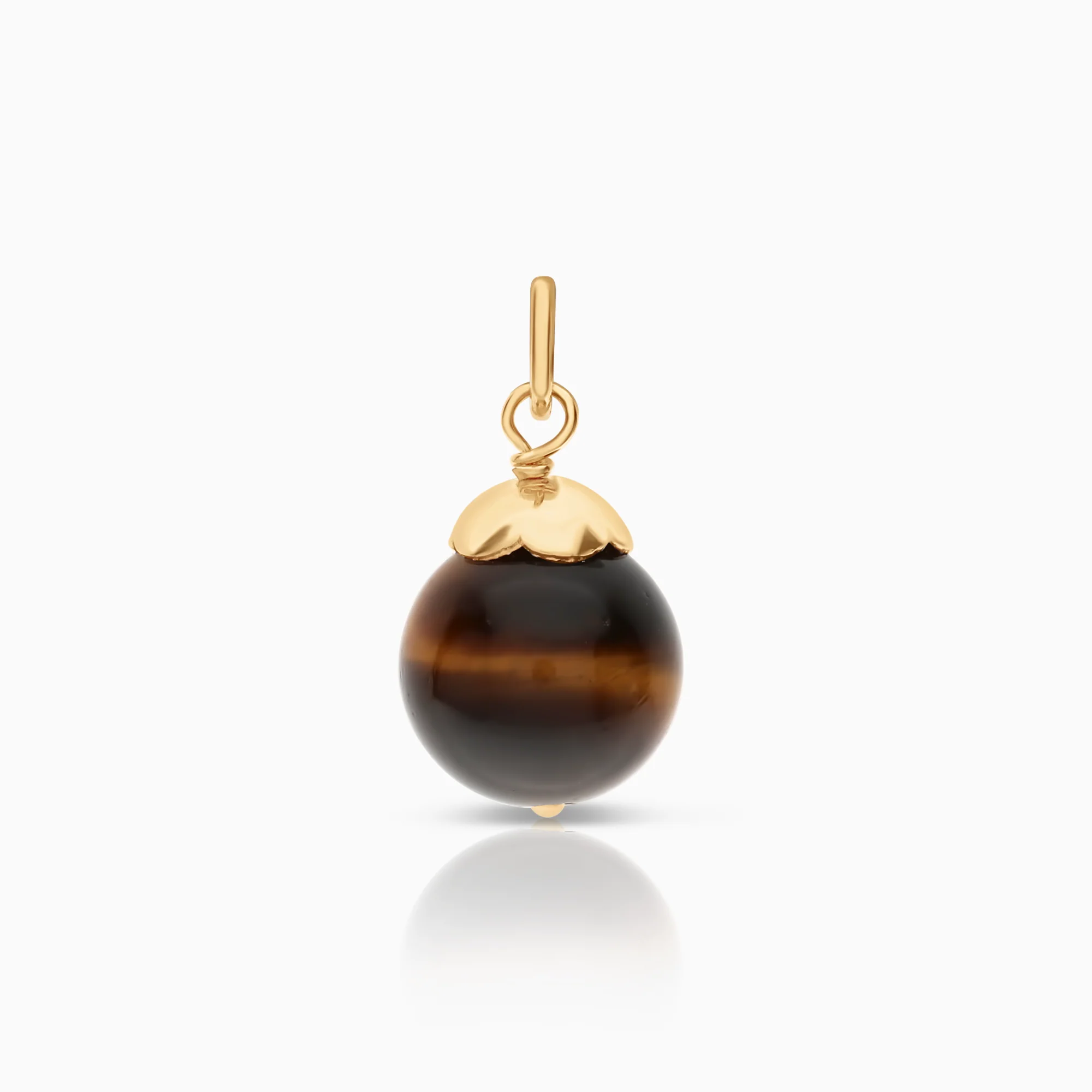 Pendant with tiger's eye 1.35g 18K gold