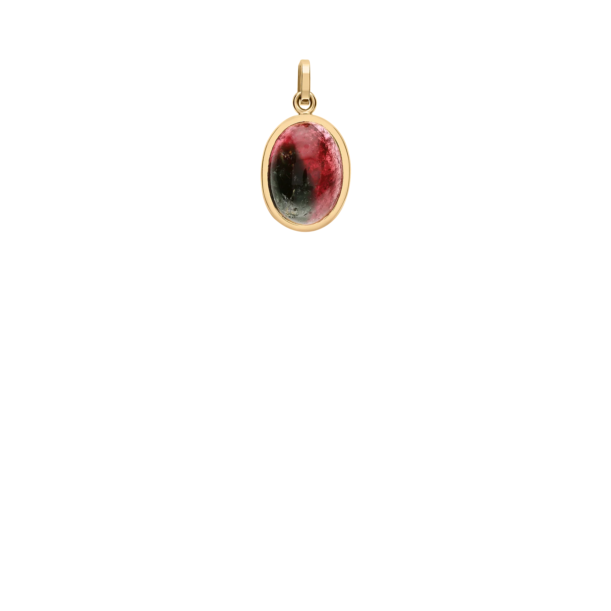 Pendant with tourmaline 2.60g 18K gold - Image 2