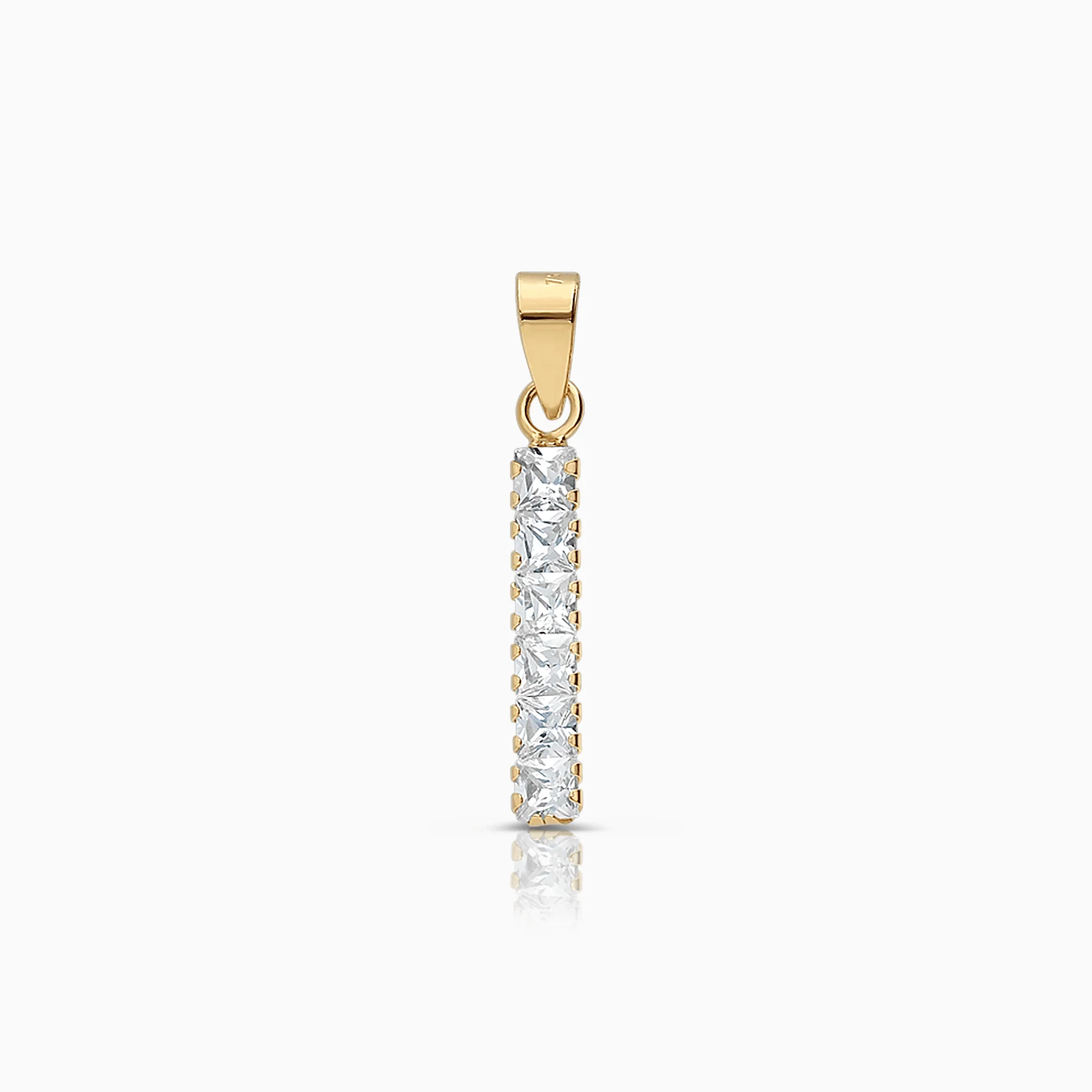 Pendant with white stones 0.54g 18K gold
