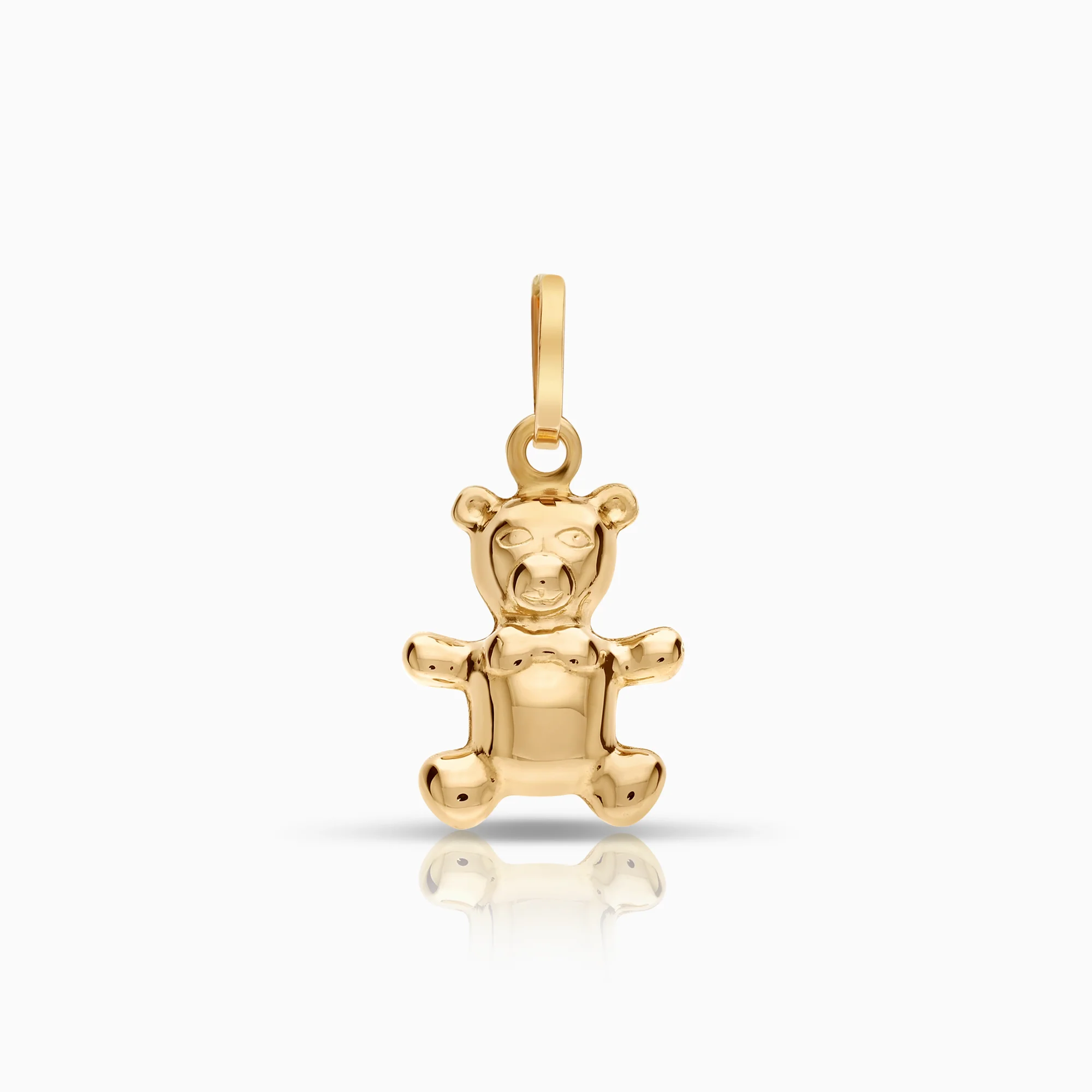 Teddy bear pendant 1.32g 14K gold