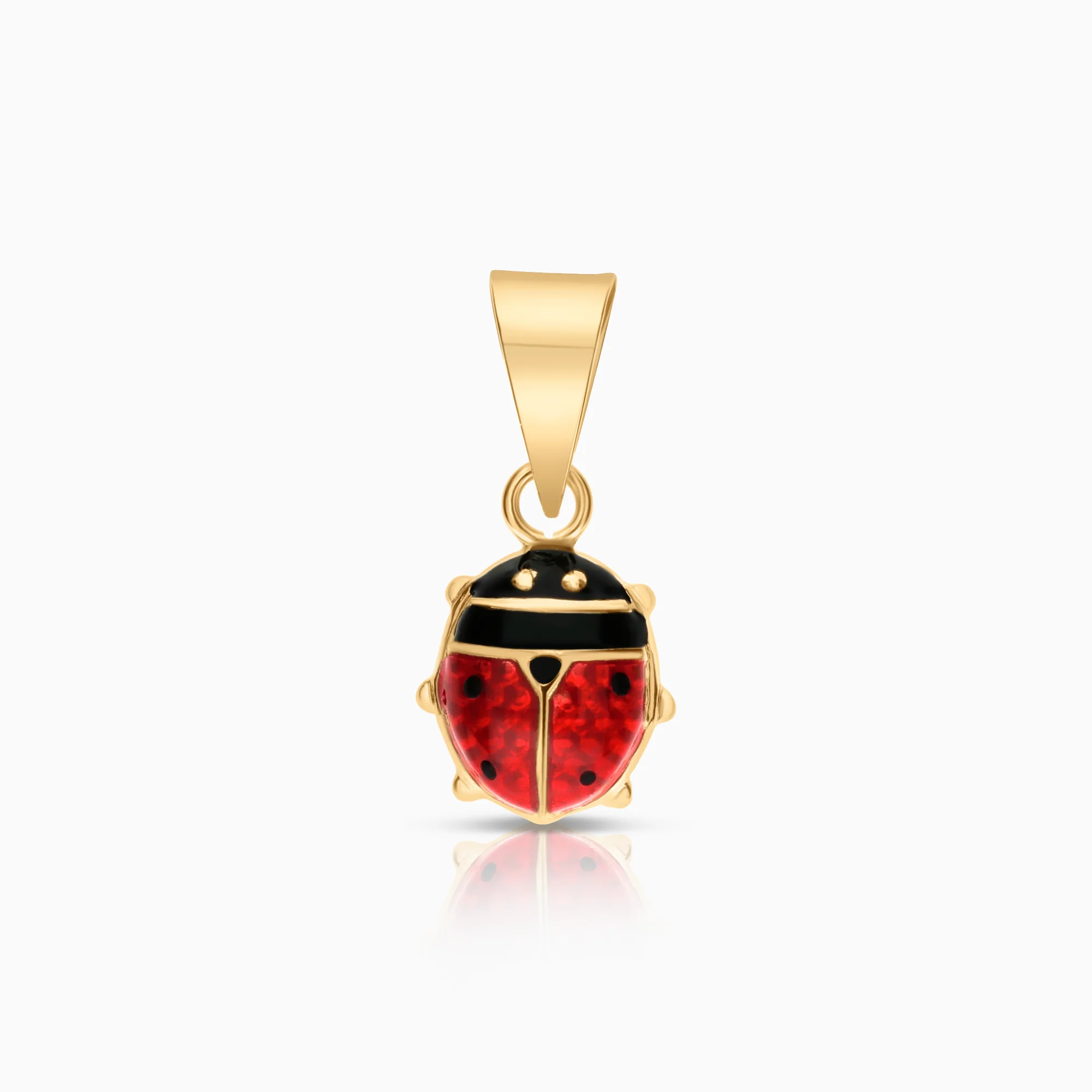 Pendant ladybug 0.30g 18K gold