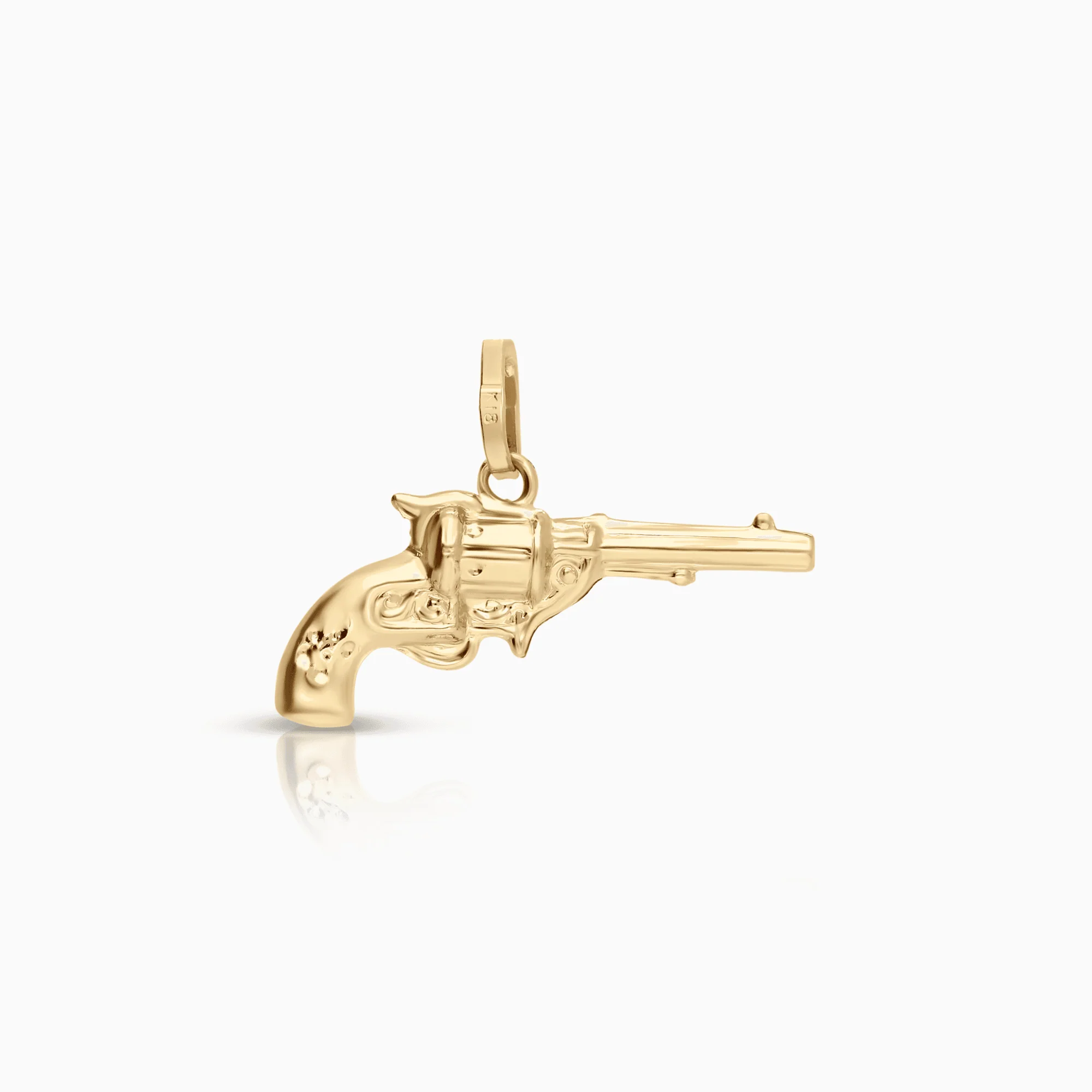 Pendant pistol 1.27g 18K gold