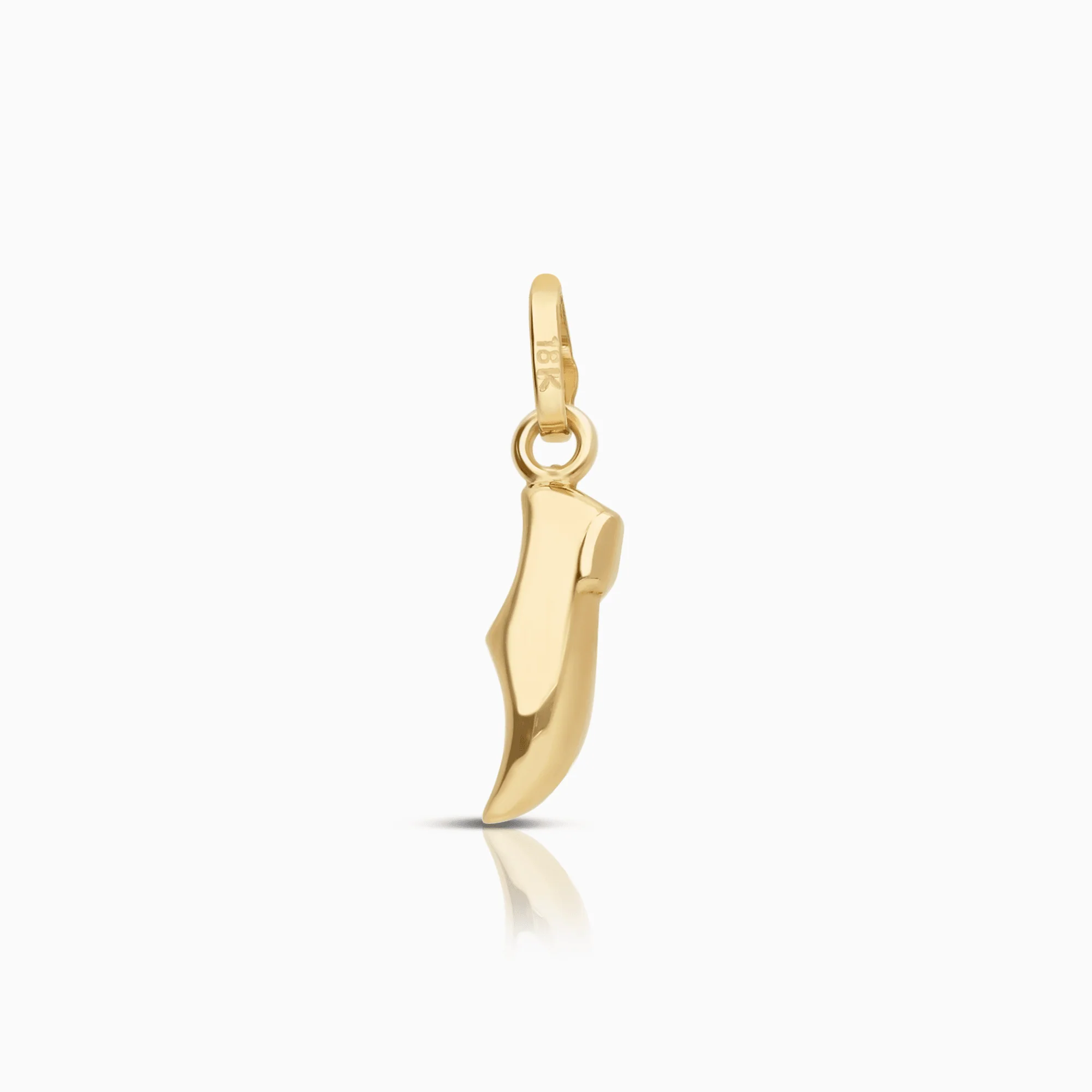 Pendant shoe 0.51g 18K gold