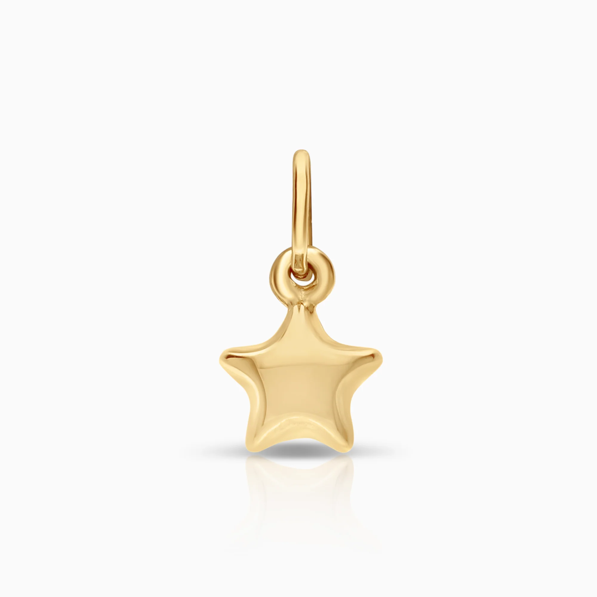 Star pendant 0.26 g 18K yellow gold