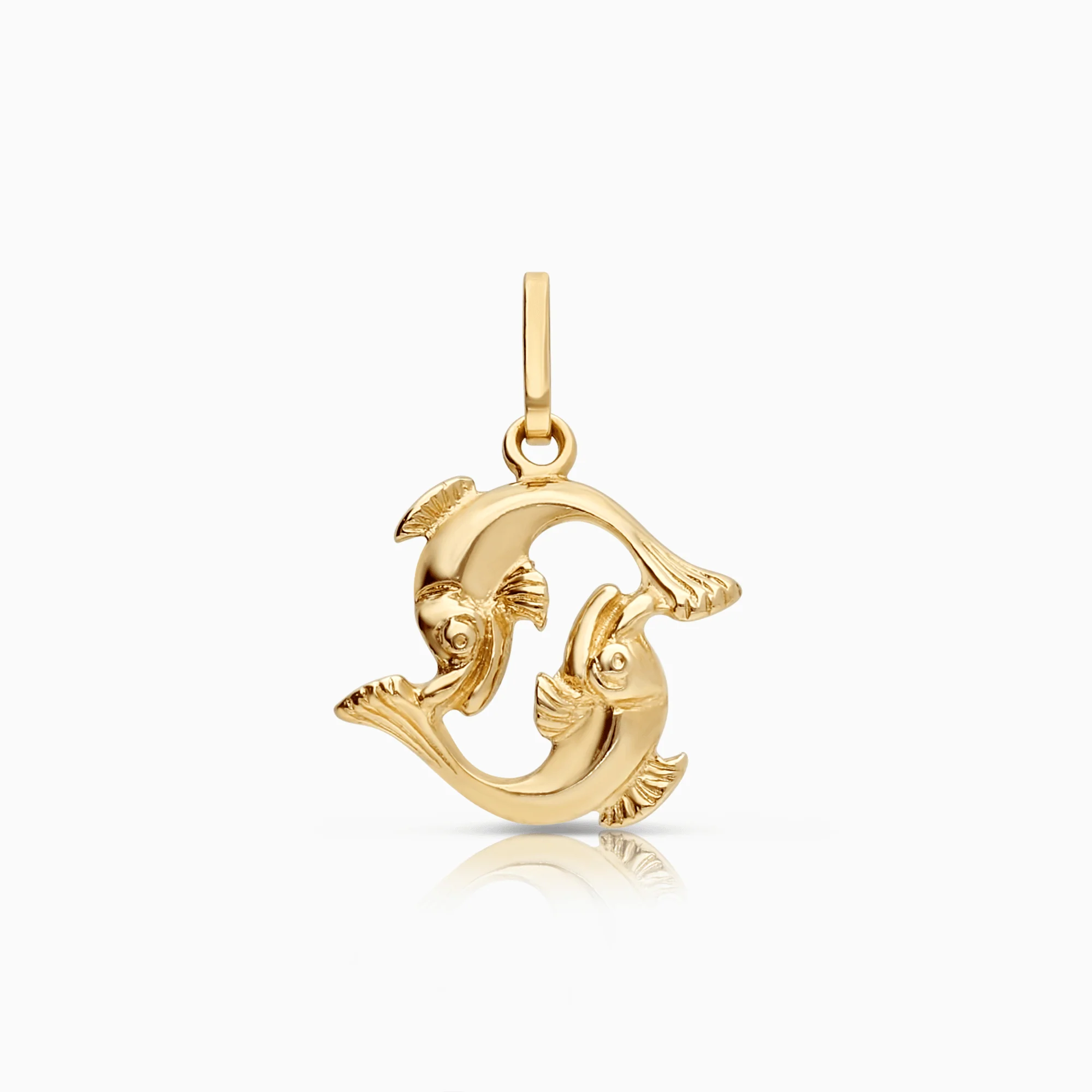 Pisces zodiac pendant 1.14g 18K gold