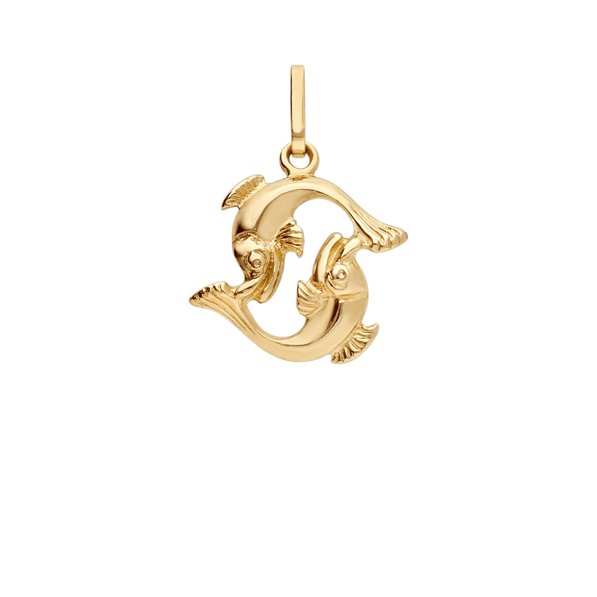 Pisces zodiac pendant 1.14g 18K gold - Image 2