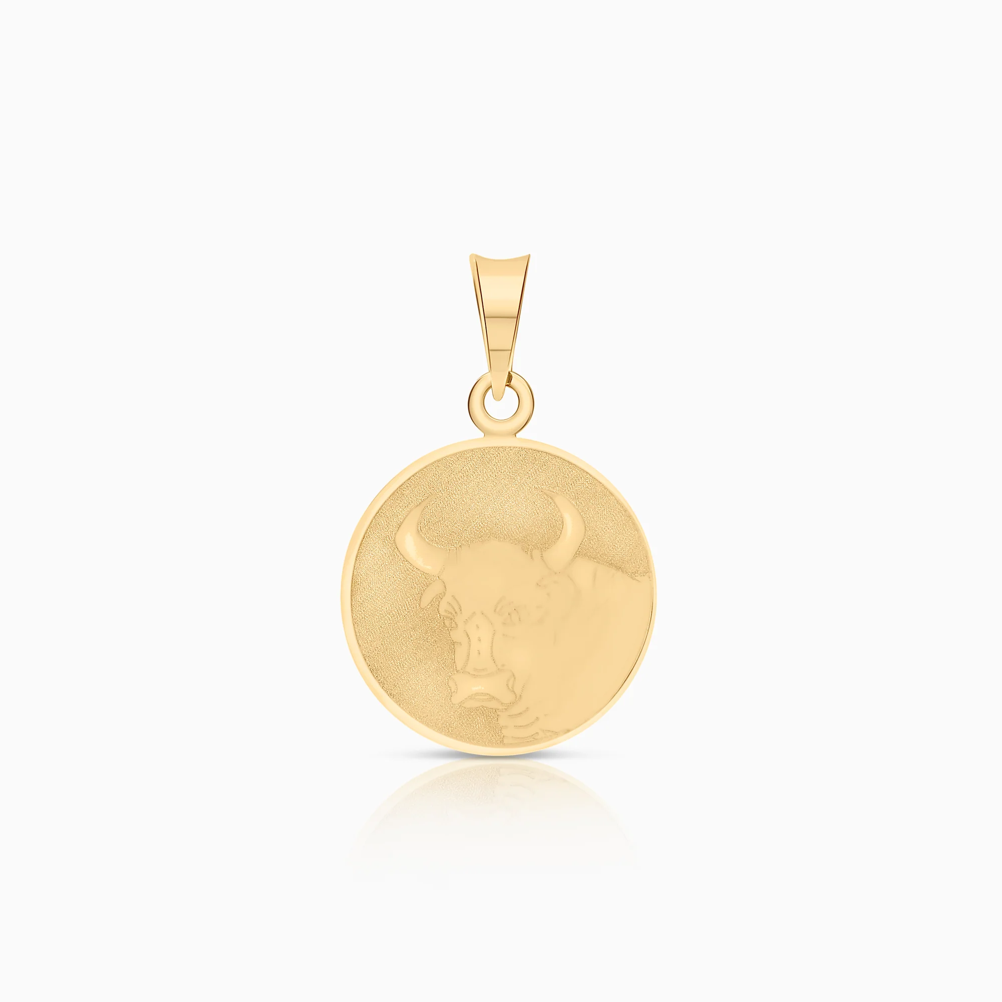 Zodiac sign Taurus pendant 1.02g 18K gold