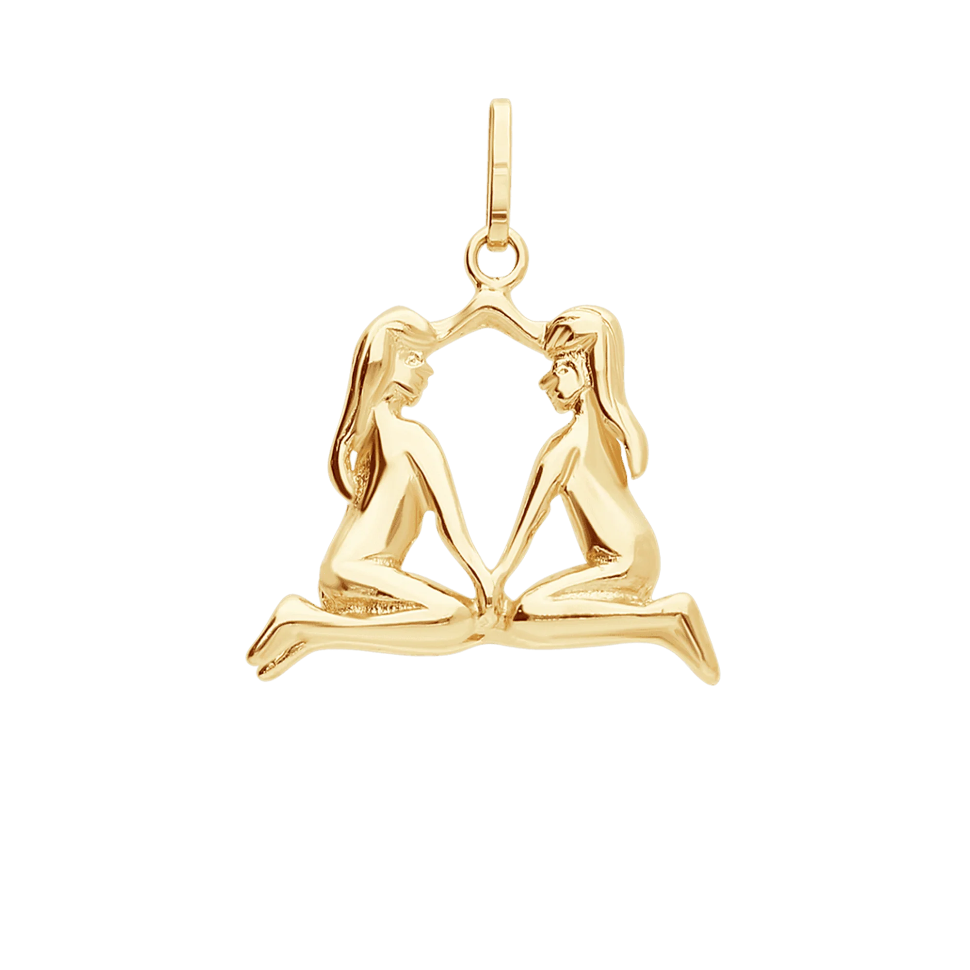 Zodiac pendant Gemini 2.55g 18K gold - Image 2