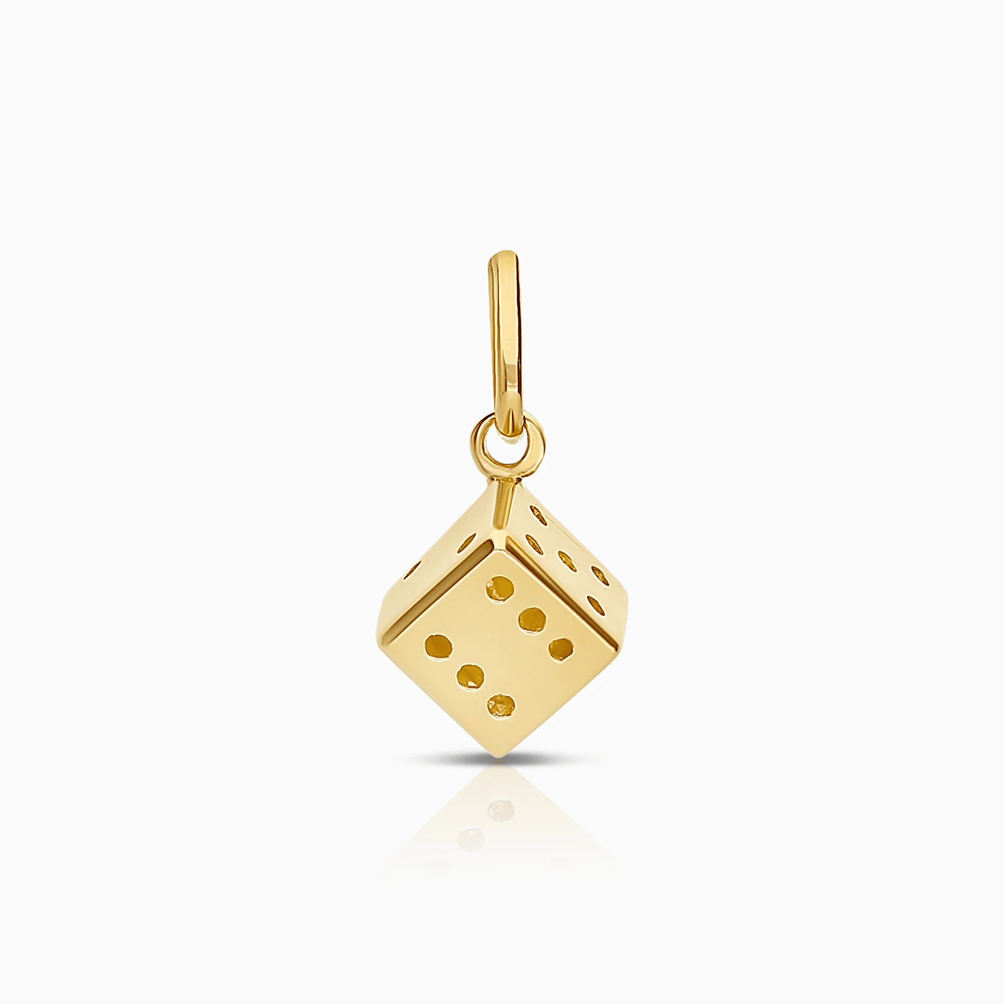 Pendant dice 0.88g 18K gold