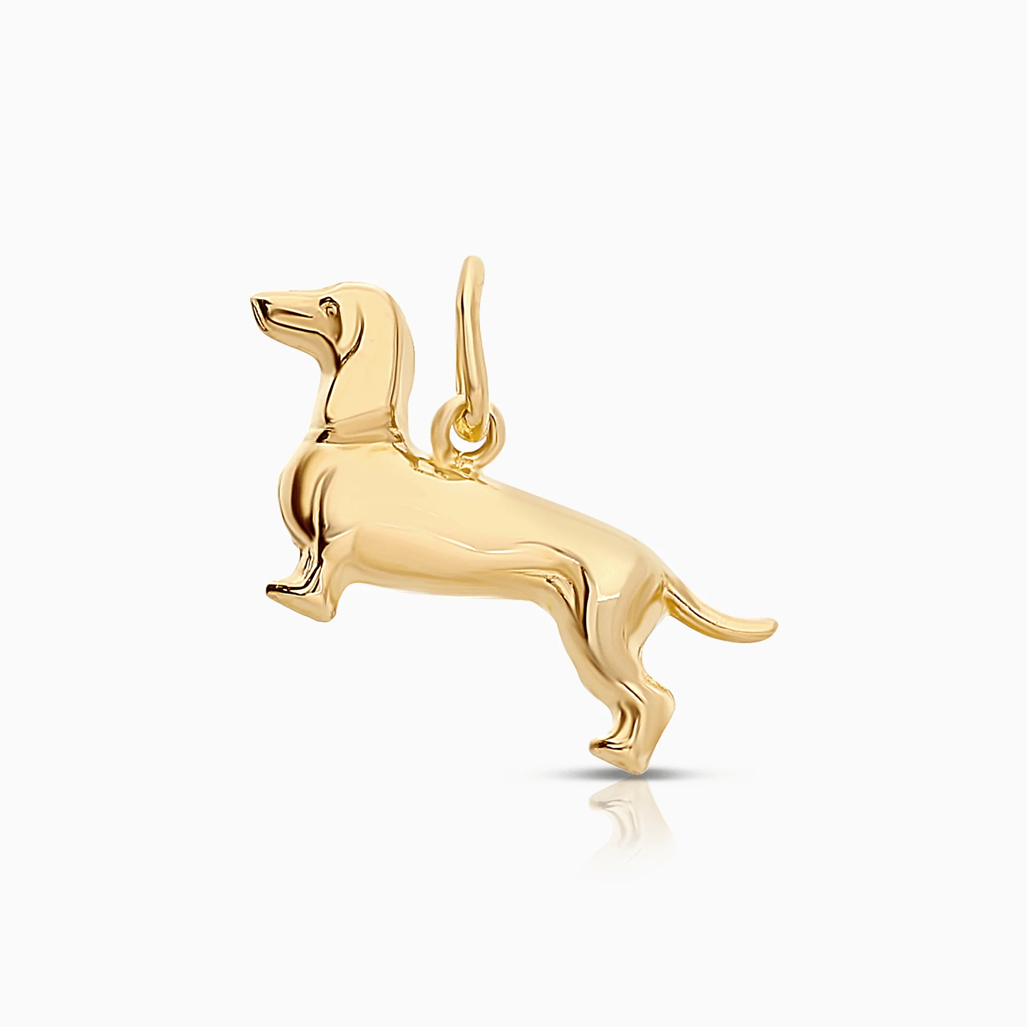 Dachshund pendant 0.58g 18K gold