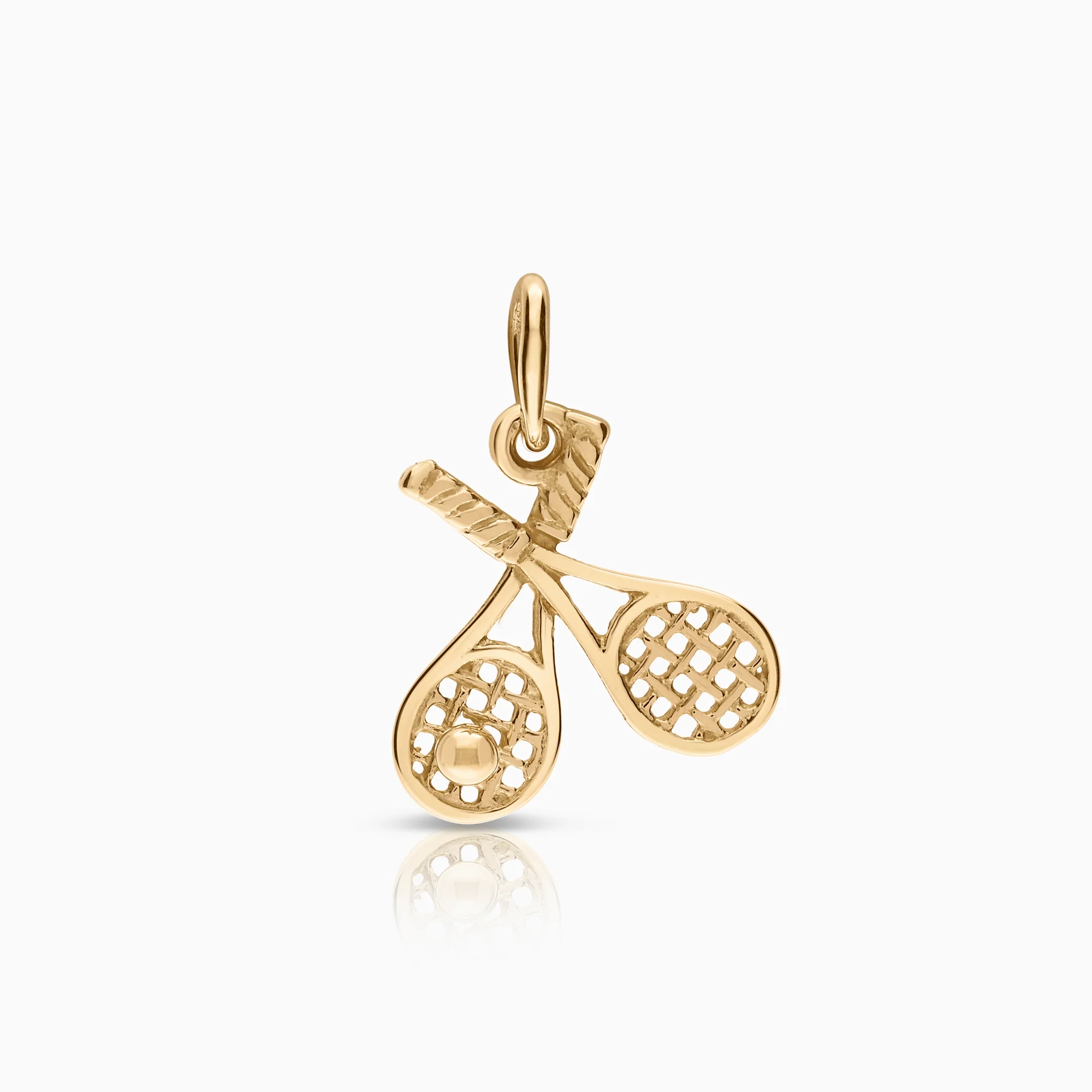 Pendant tennis racket 0.84g 18K gold