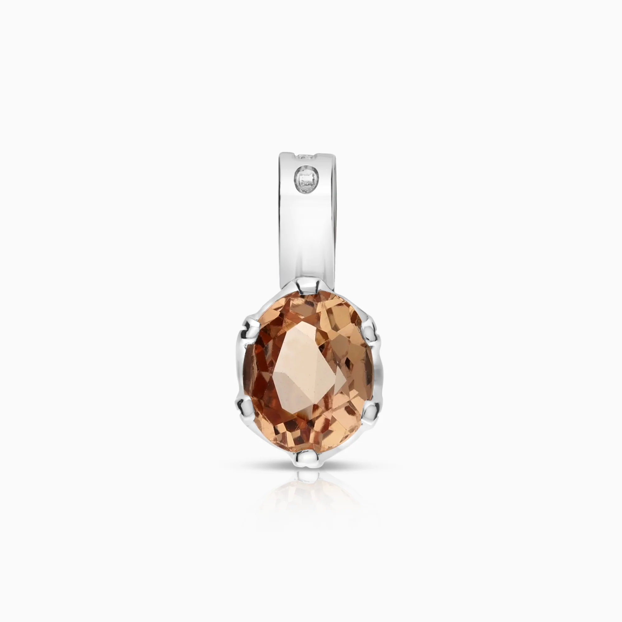 Pendant topaz 18K white gold