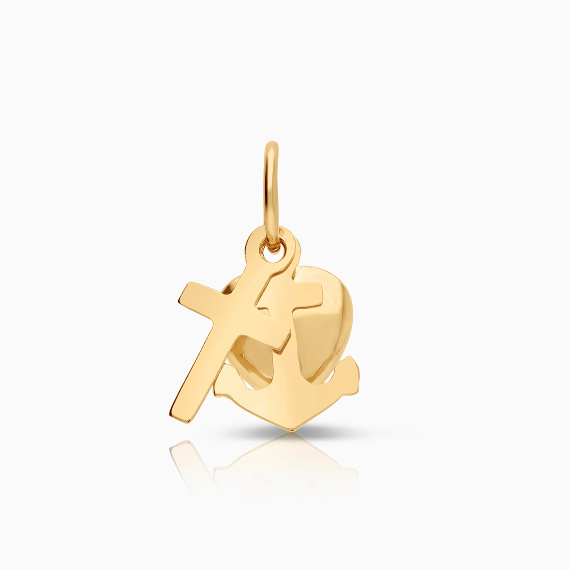 Pendant faith, hope & love 0.34g 18K gold