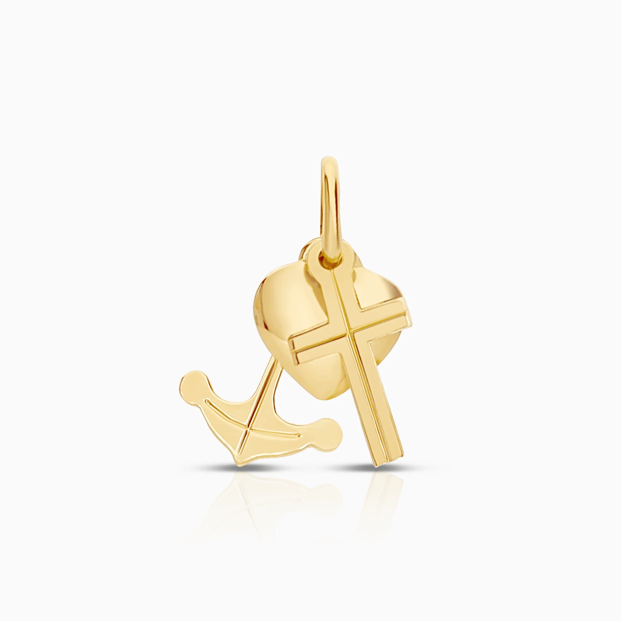 Pendant faith, hope & love 0.47g 18K gold