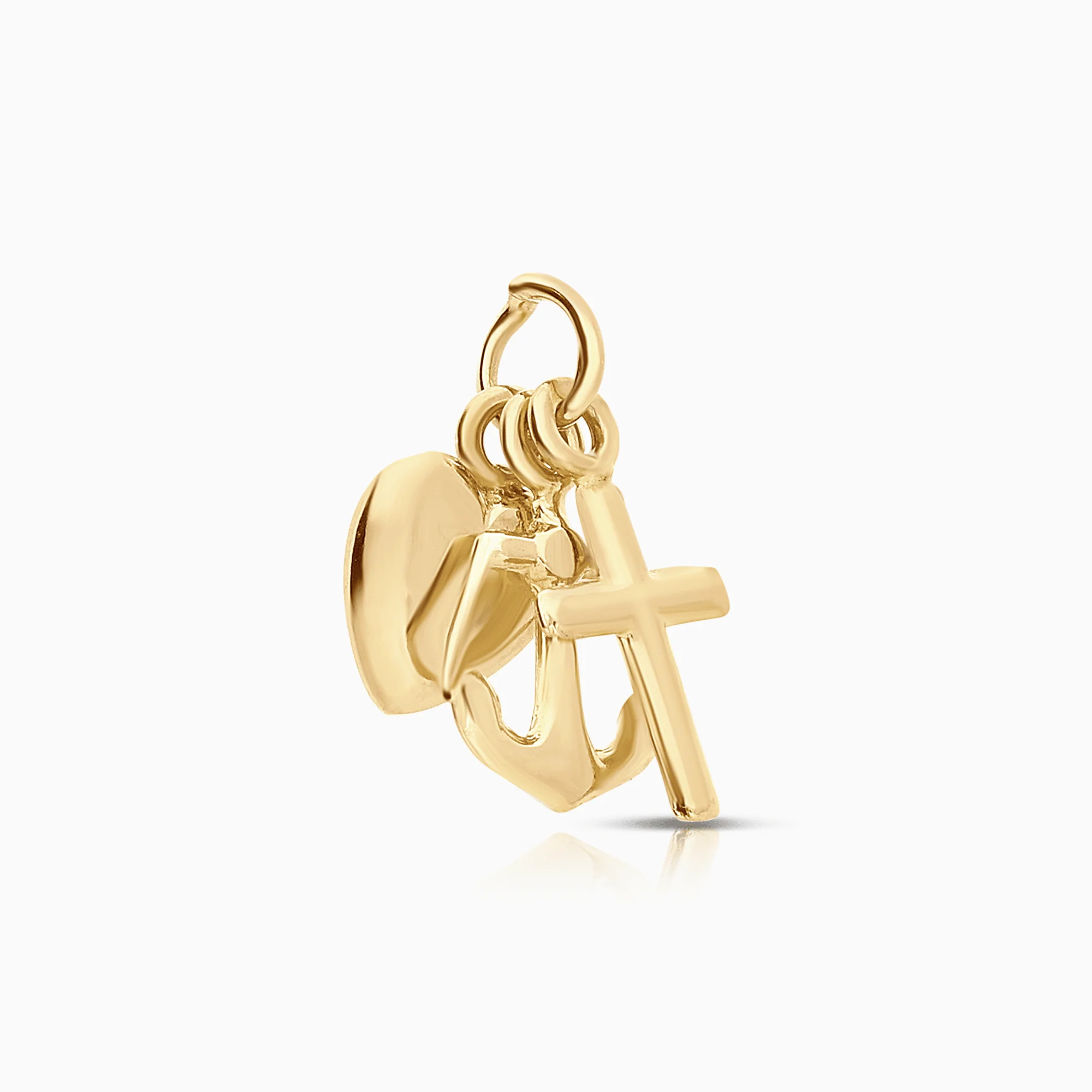 Pendant faith, hope & love 1.03g 18K gold