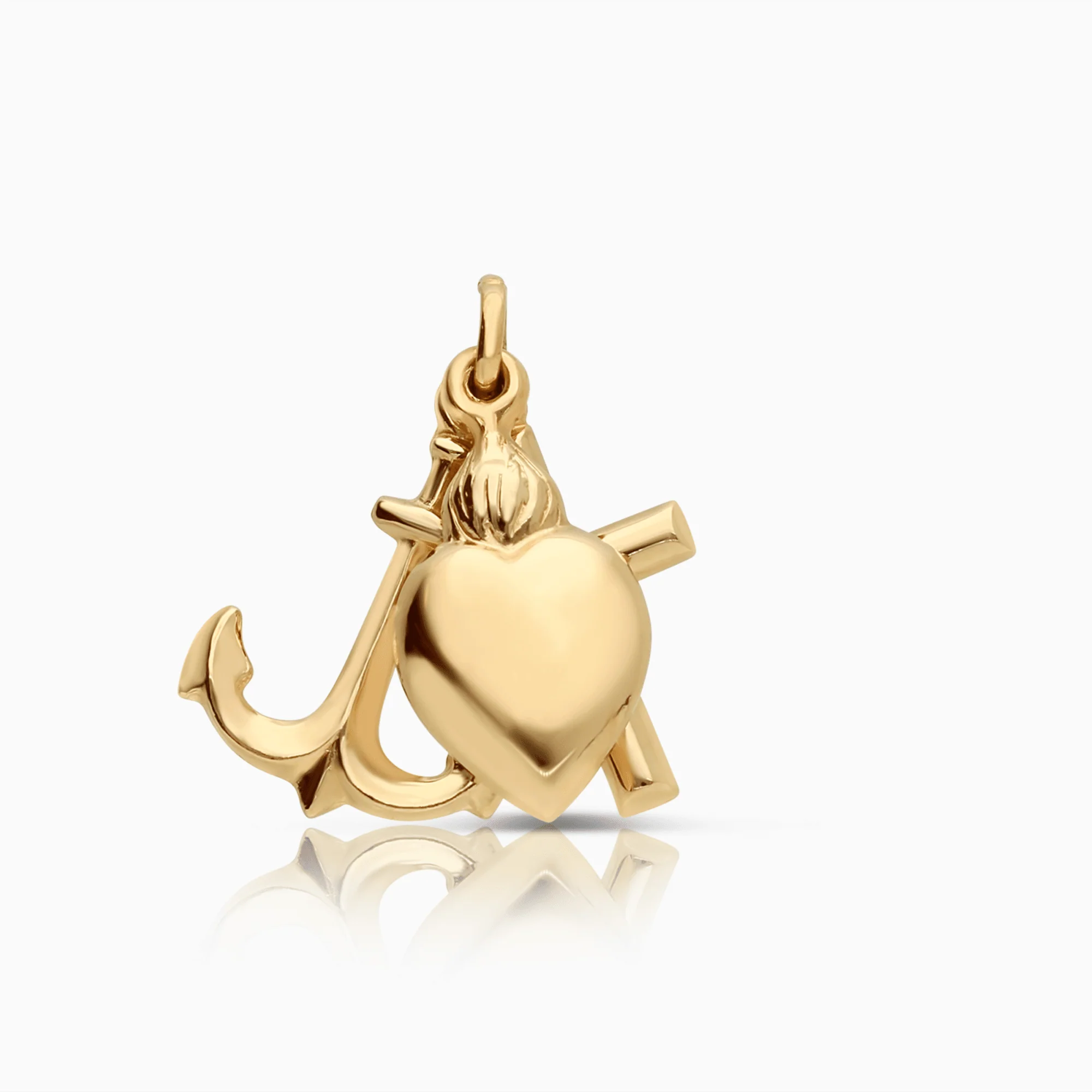 Pendant faith, hope & love 2.15g 18K gold