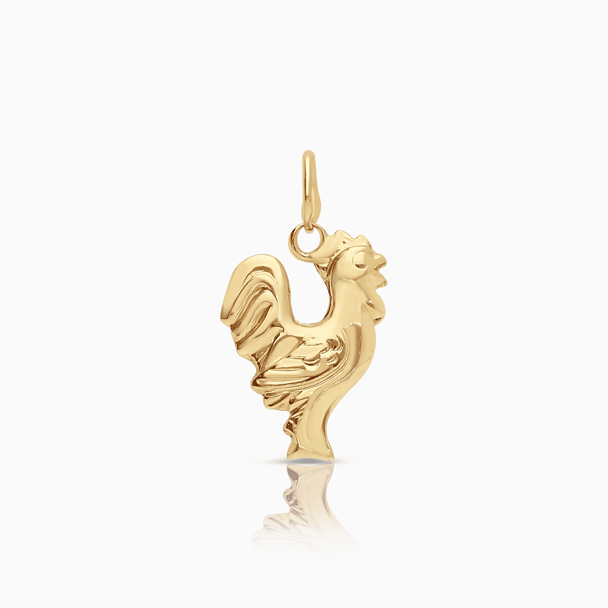 Rooster pendant 0.51g 18K gold