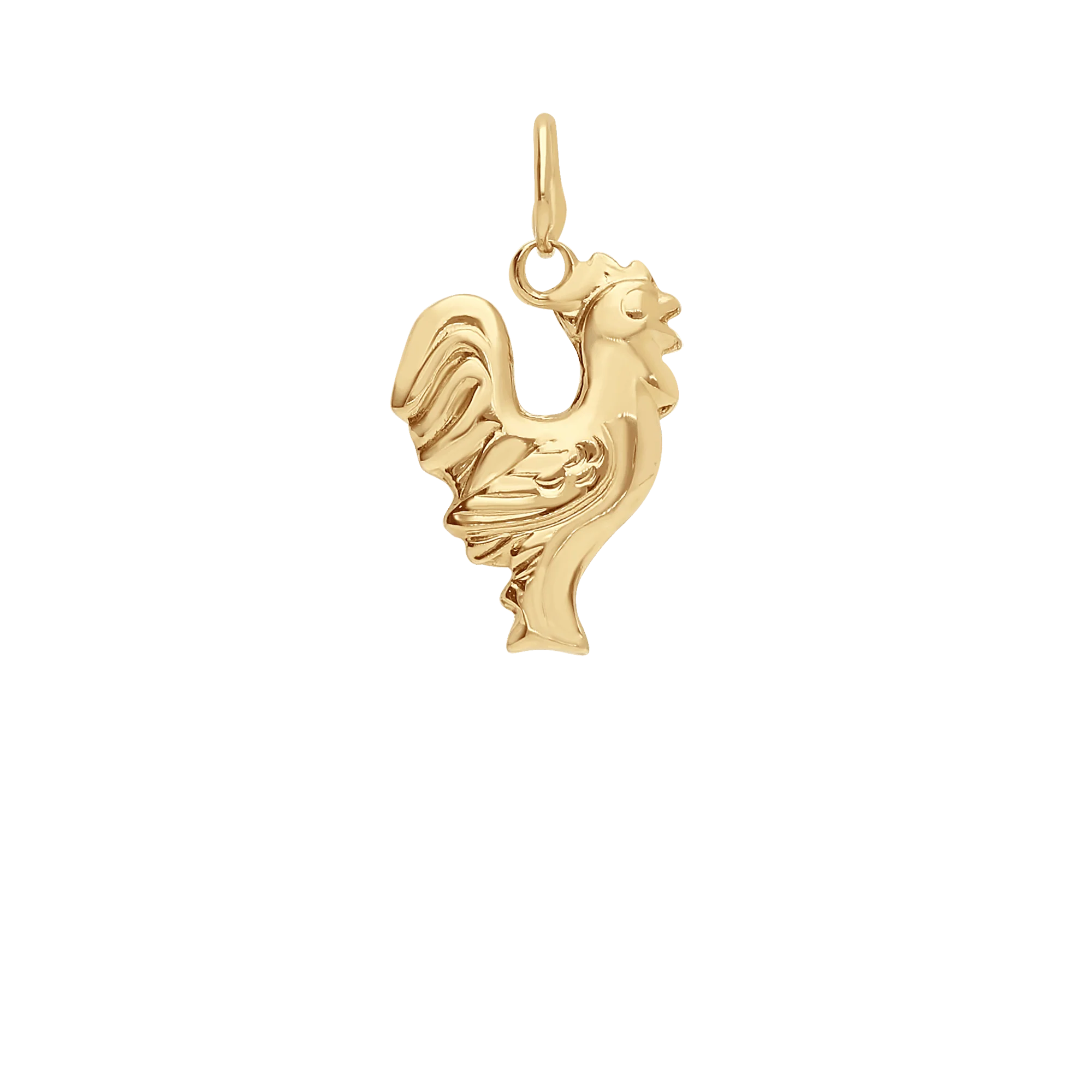 Rooster pendant 0.51g 18K gold - Image 2