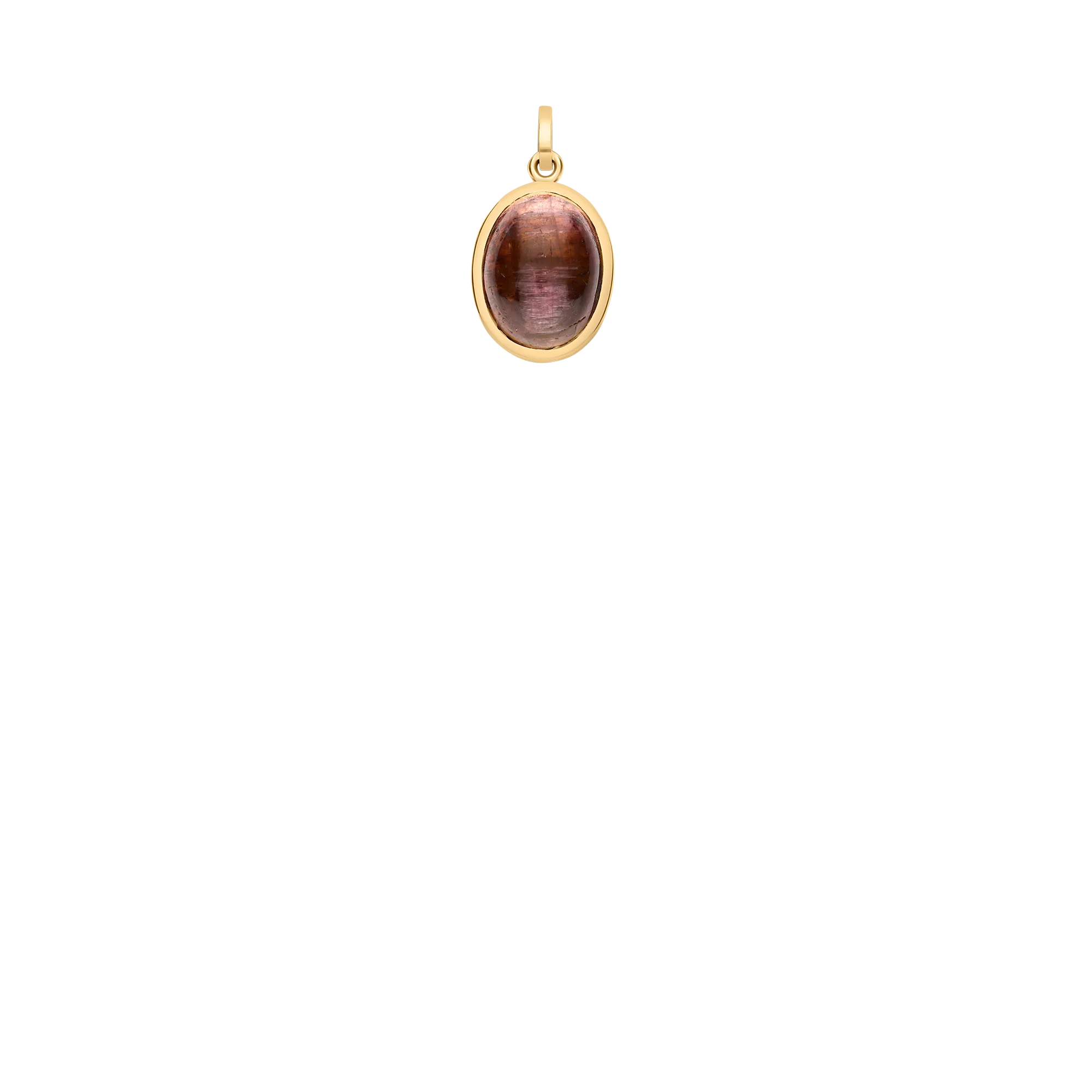 Pendant with Tourmaline Cat's Eye 3.64g 18K Gold - Image 2
