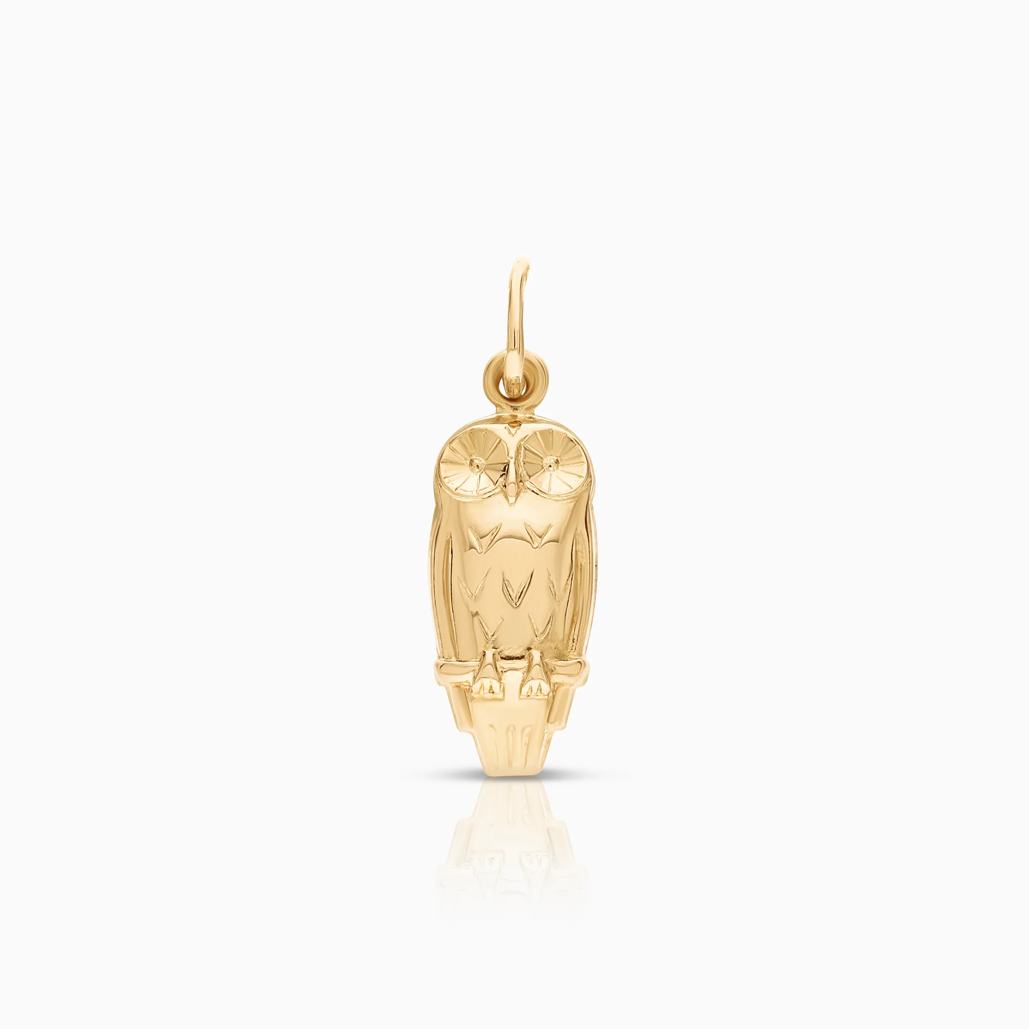 Owl pendant 0.55g 18K gold