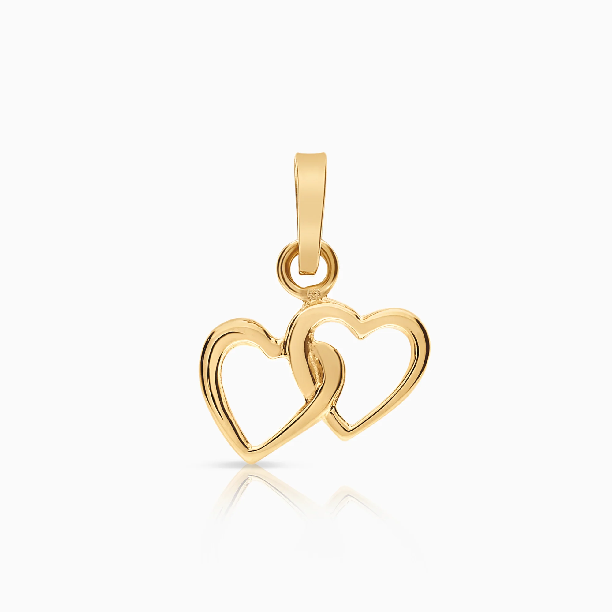 Pendants hearts 0.76g 18K gold